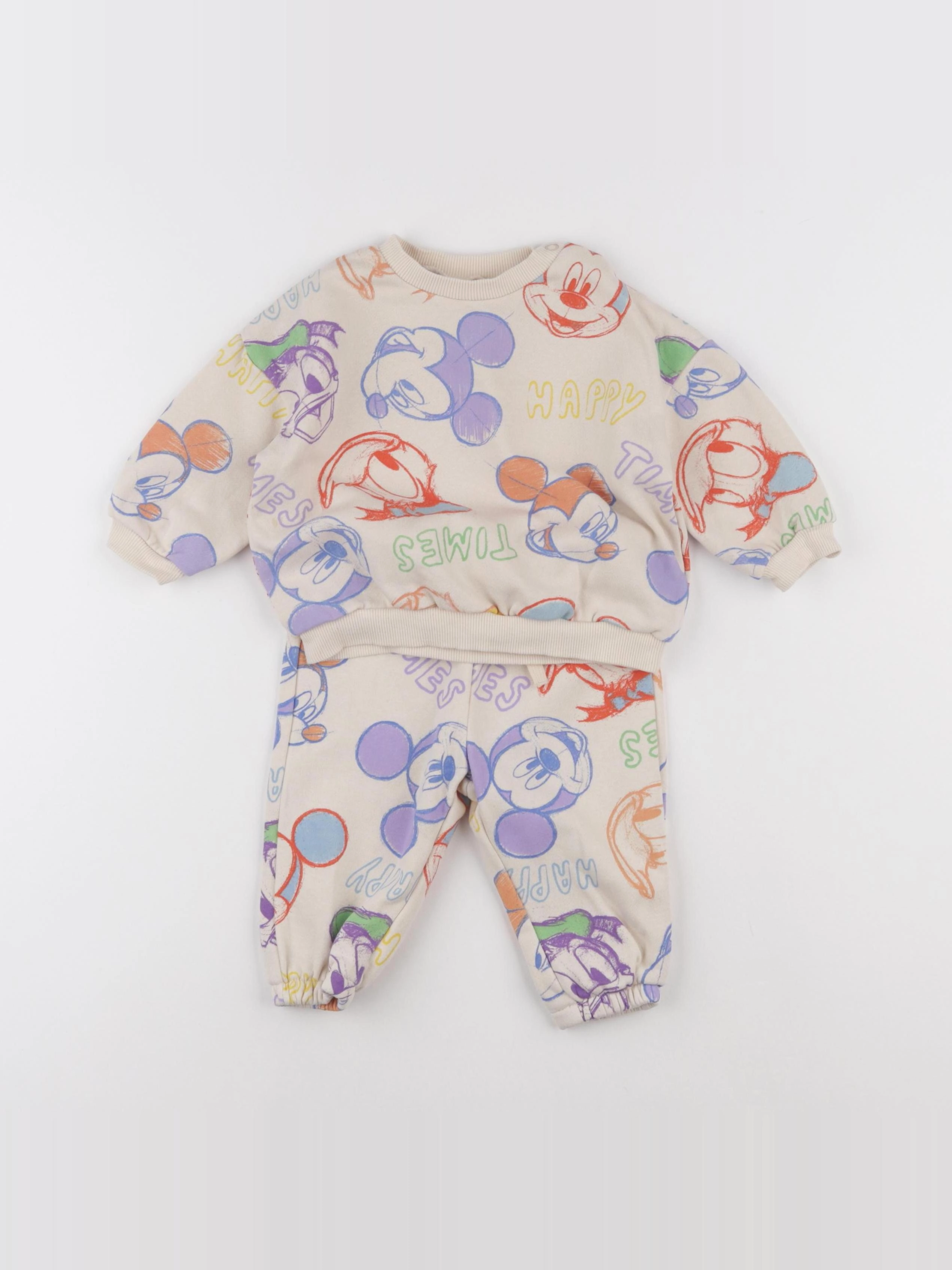 H&M - ensemble multicolore - 3/6 mois