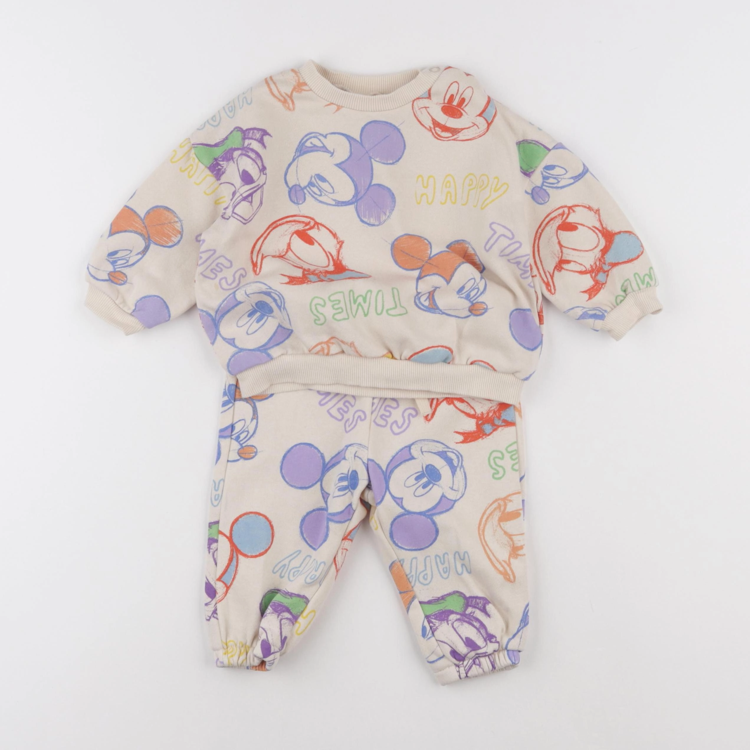 H&M - ensemble multicolore - 3/6 mois