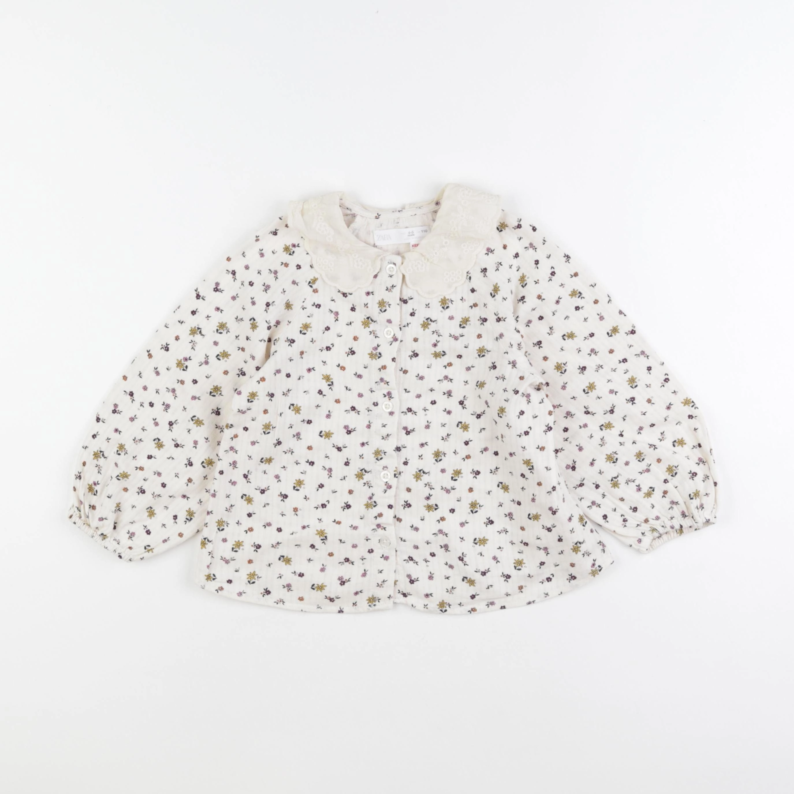 Zara - blouse beige - 4/5 ans
