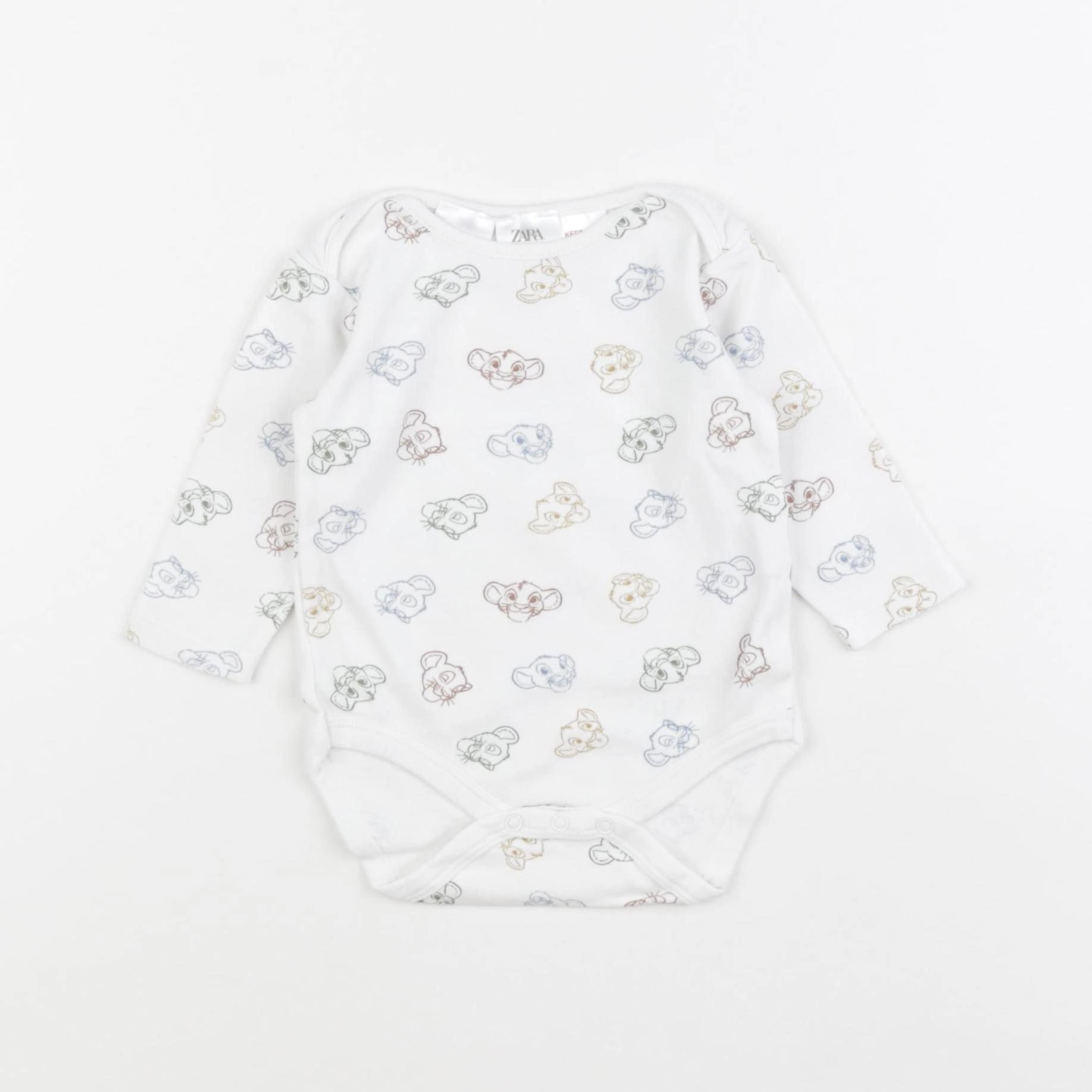 Zara - body blanc - 6/9 mois