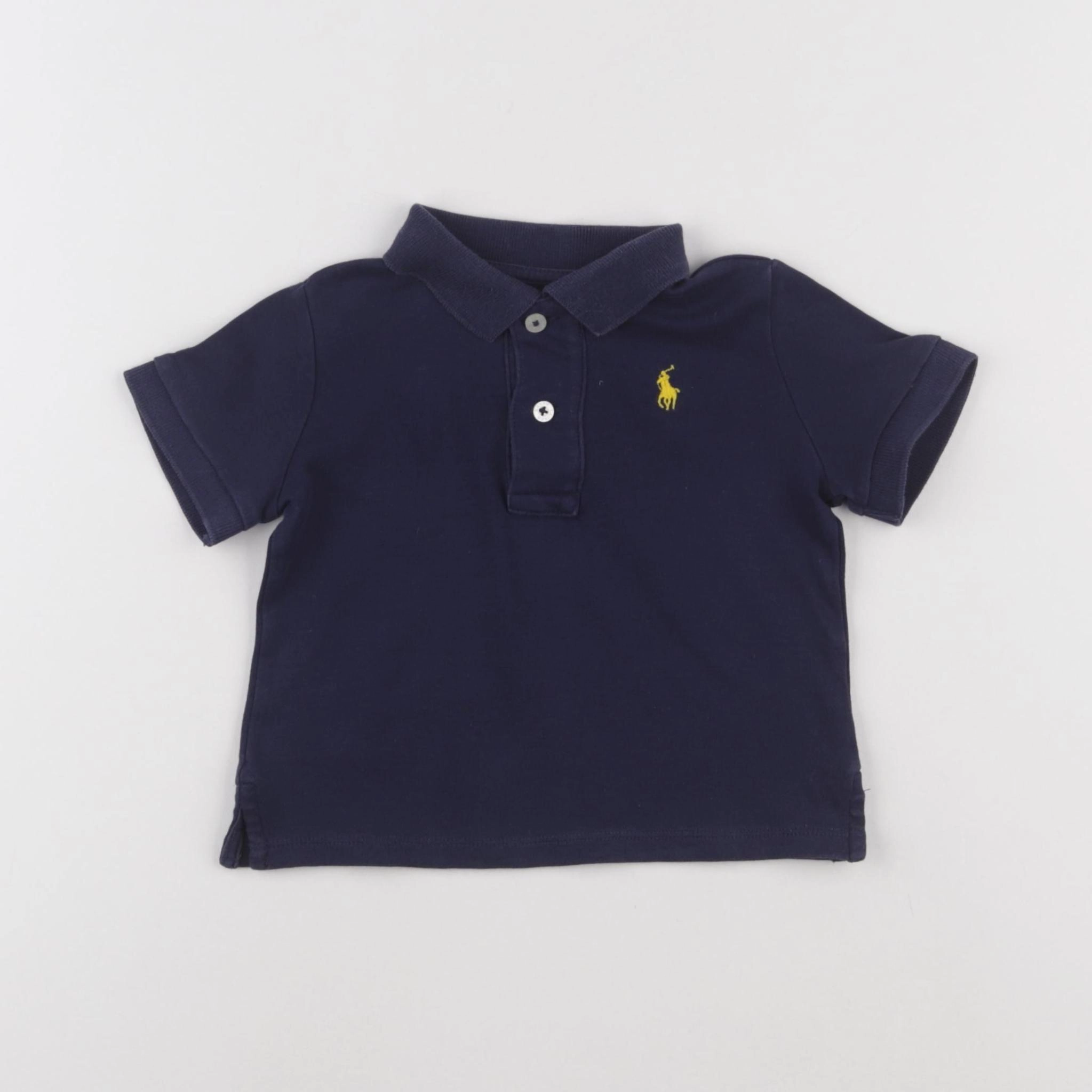 Ralph Lauren - polo bleu - 12 mois