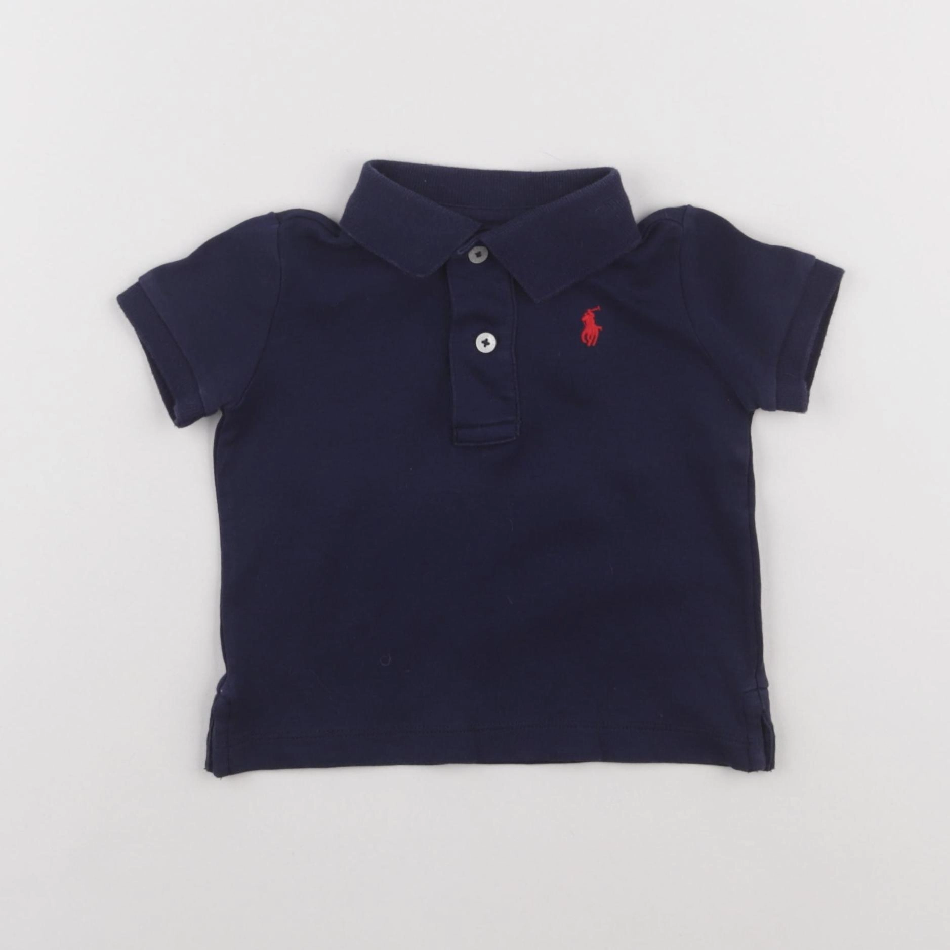 Ralph Lauren - polo bleu - 9 mois