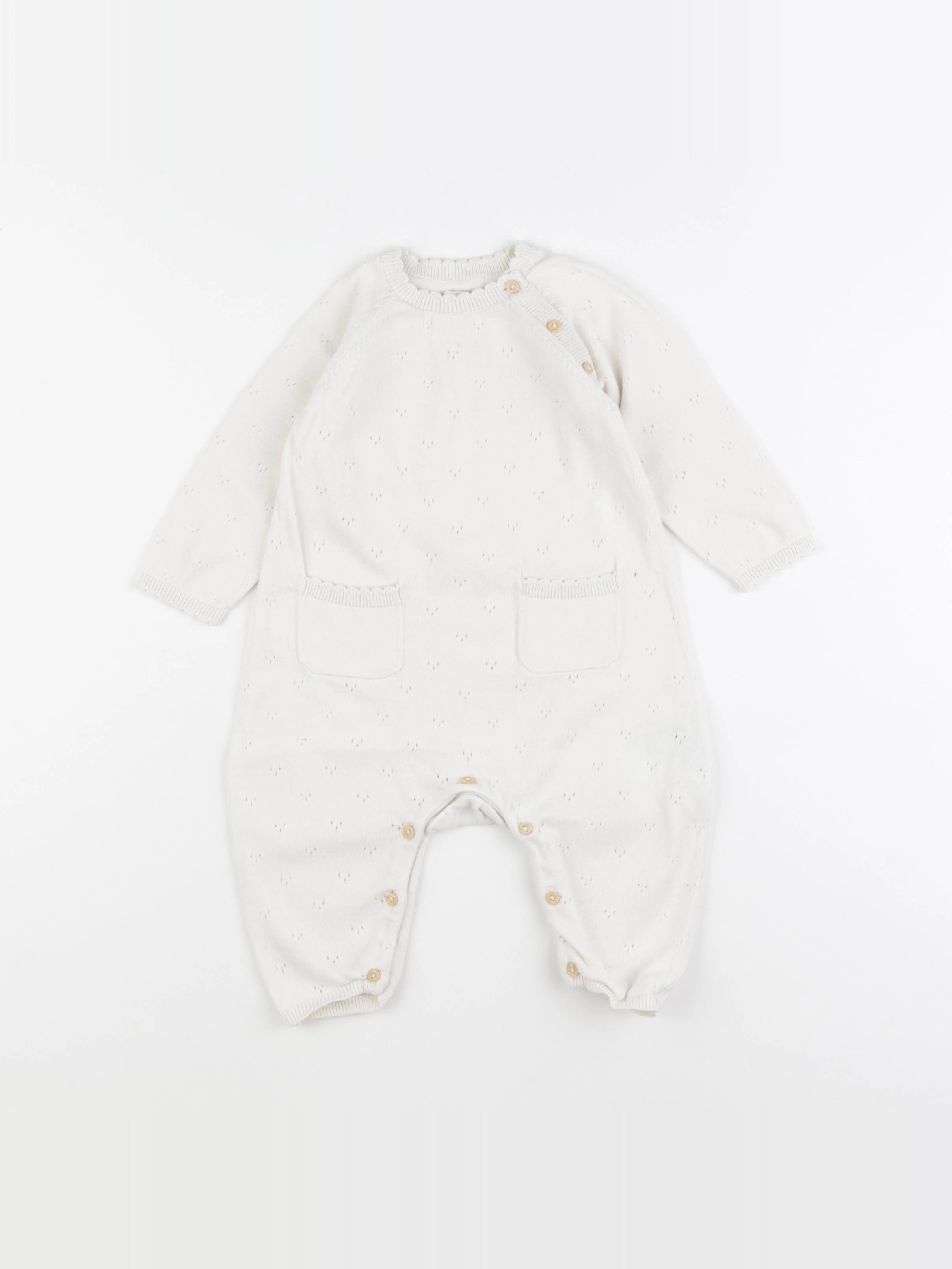 H&M - combinaison blanc - 3/6 mois