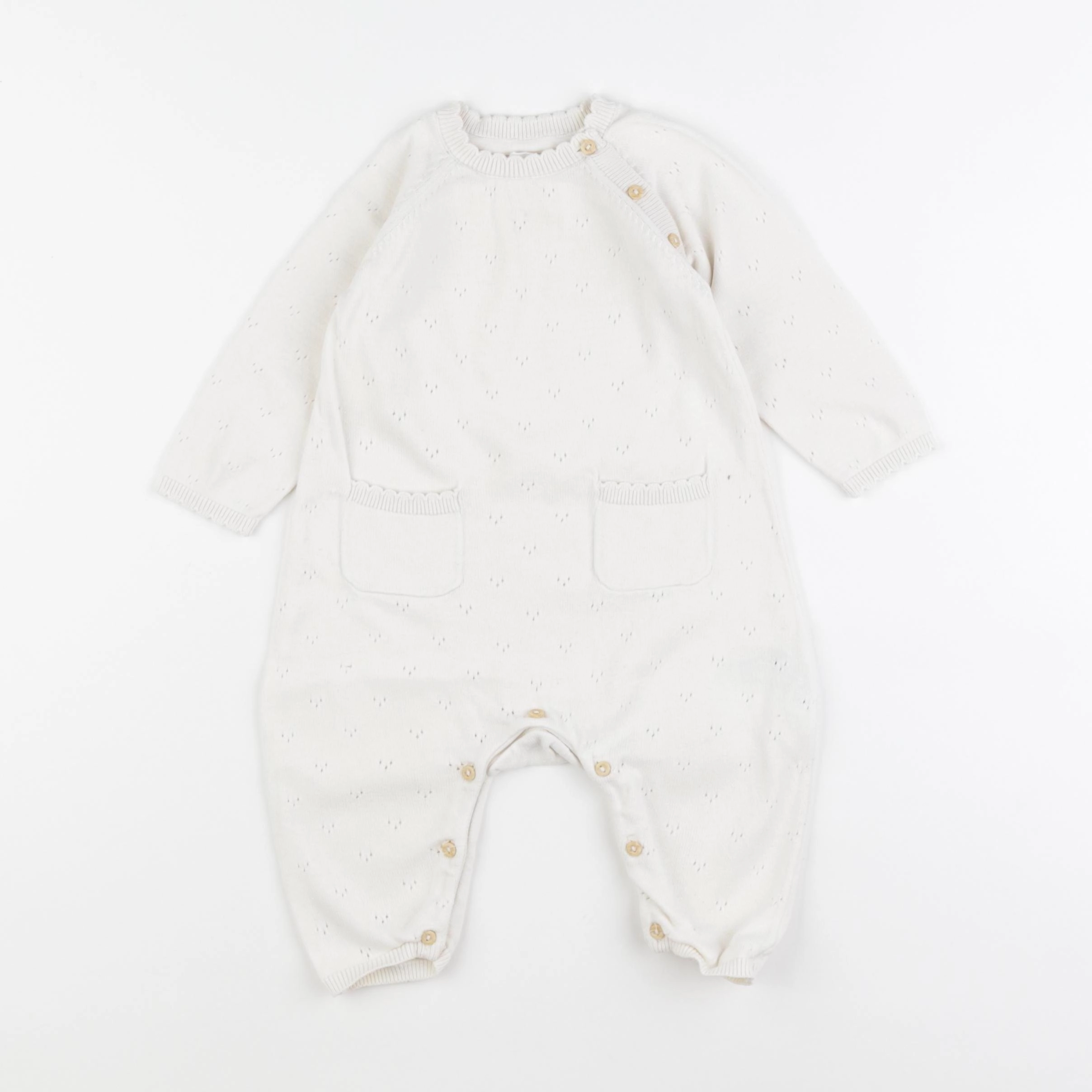 H&M - combinaison blanc - 3/6 mois