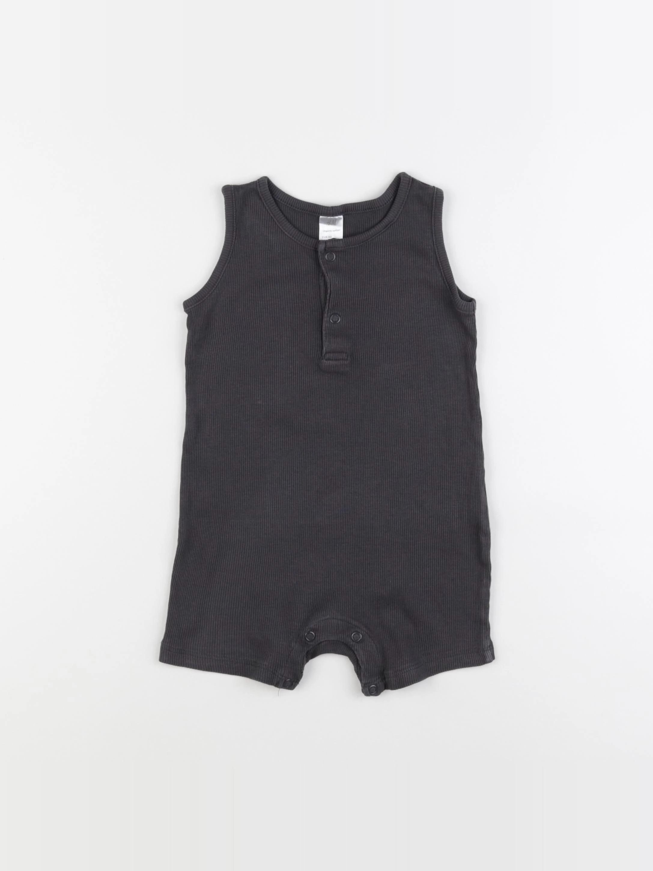 H&M - combinaison gris - 9/12 mois