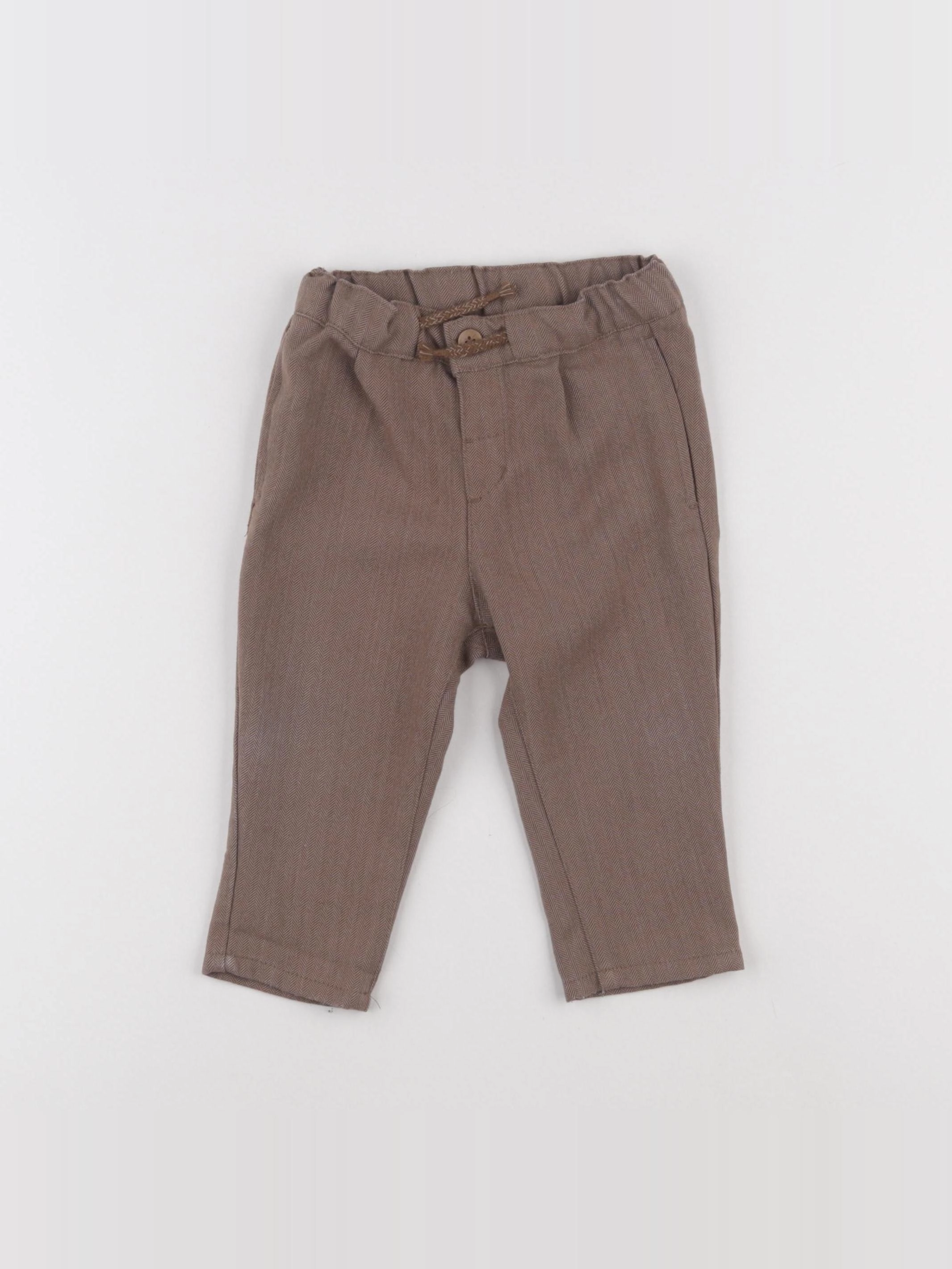 H&M - pantalon marron - 6/9 mois