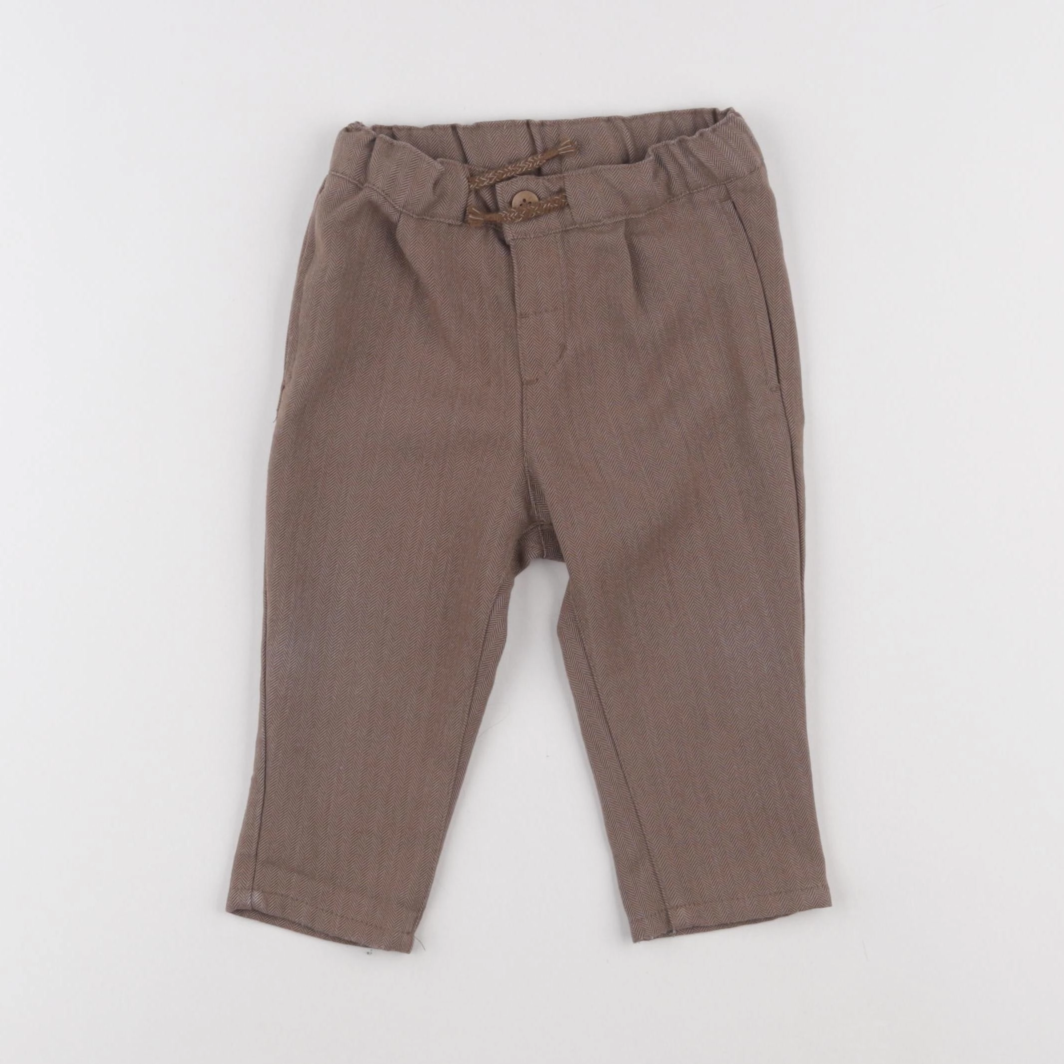 H&M - pantalon marron - 6/9 mois