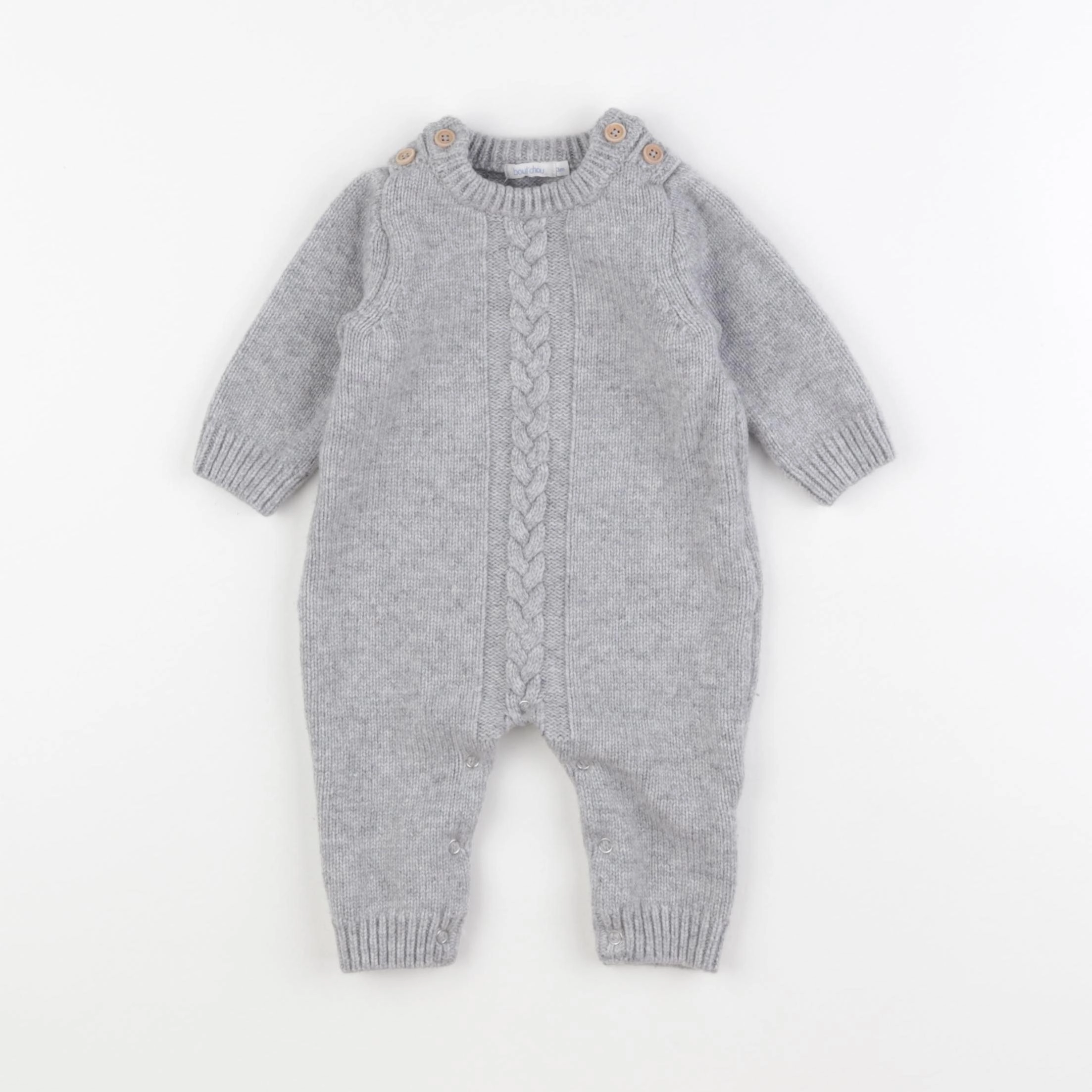 Boutchou - combinaison gris - 3 mois
