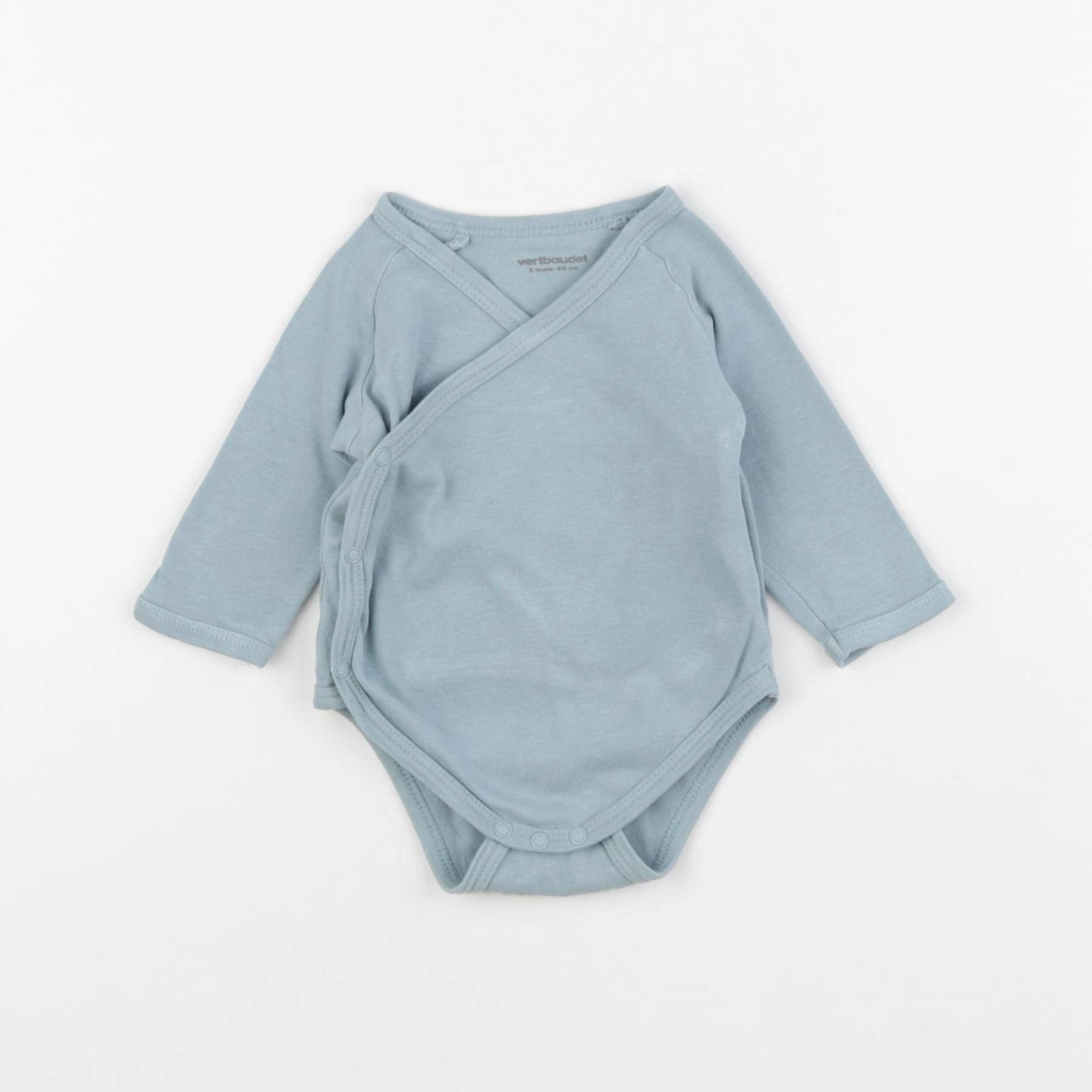 Vertbaudet - body bleu - 3 mois