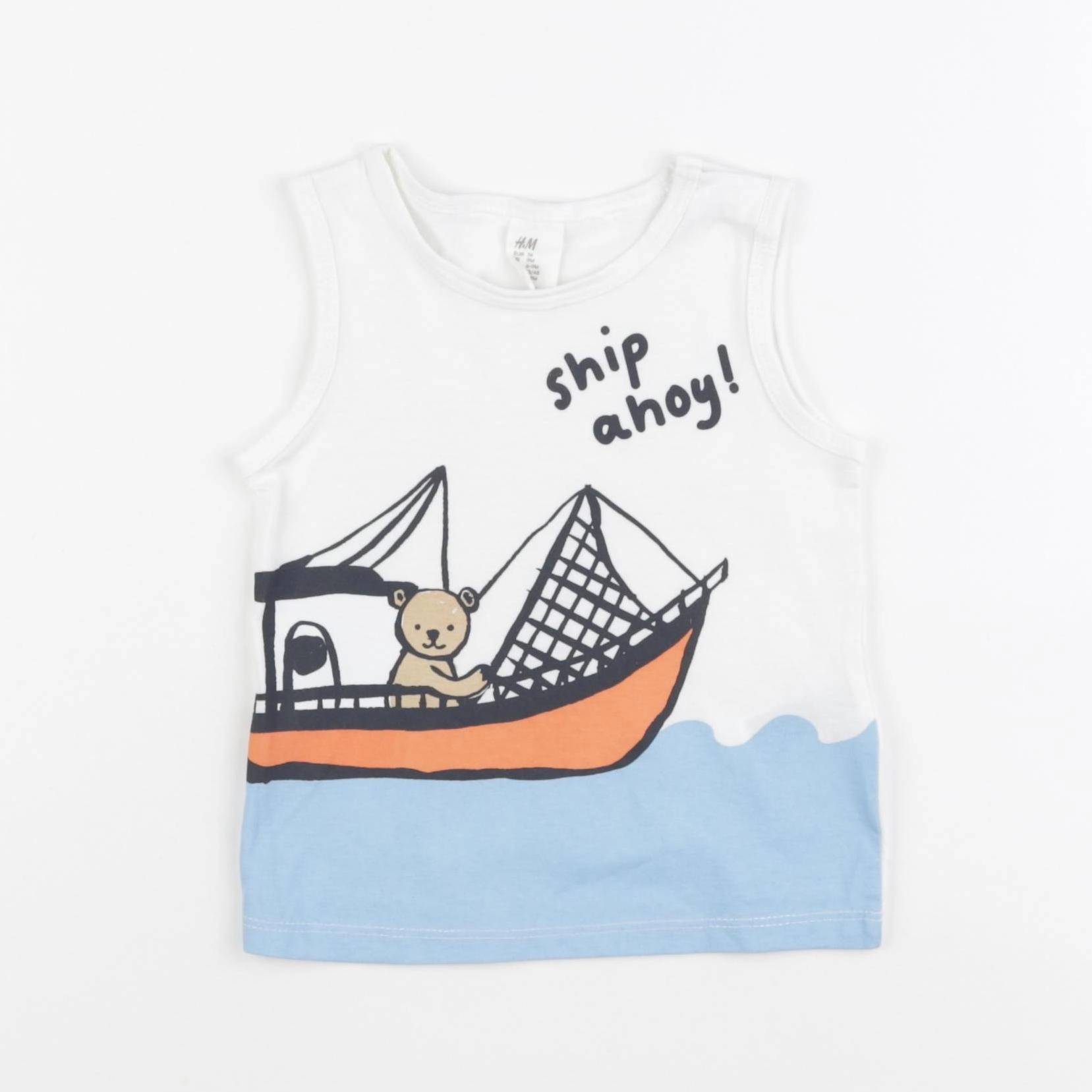 H&M - débardeur multicolore - 6/9 mois