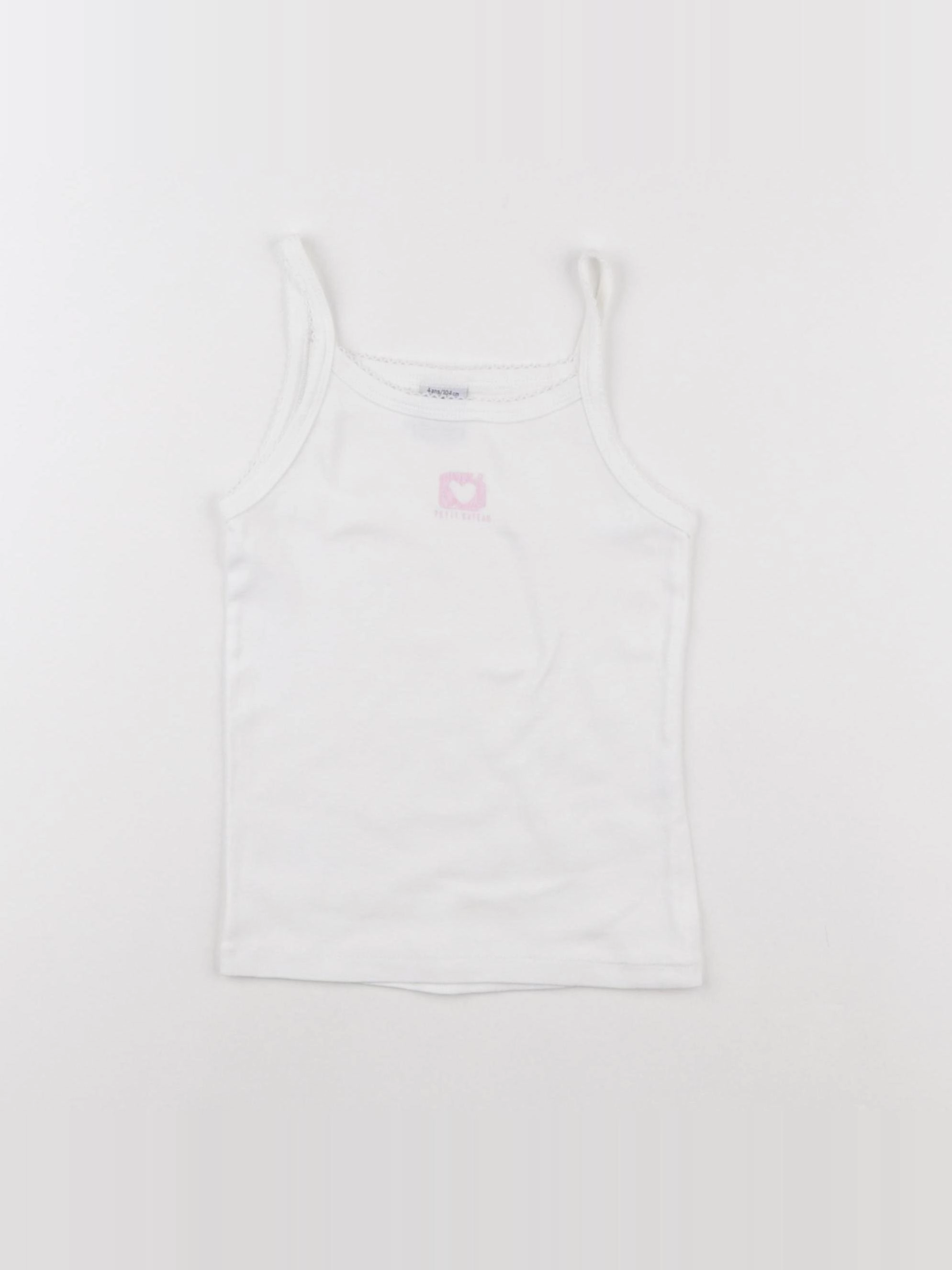 Petit Bateau - maillot de corps blanc - 4 ans