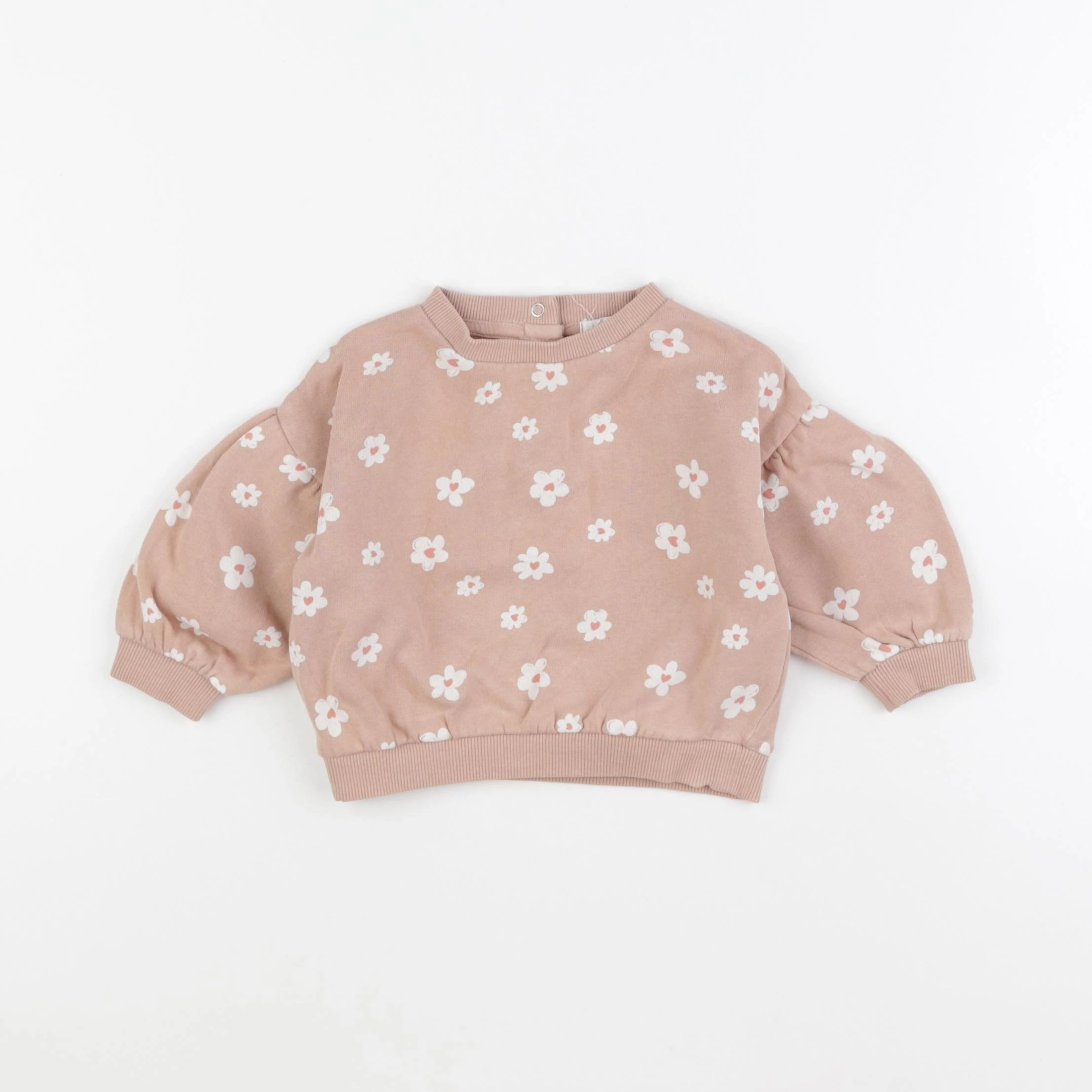 Vertbaudet - sweat rose - 6 mois