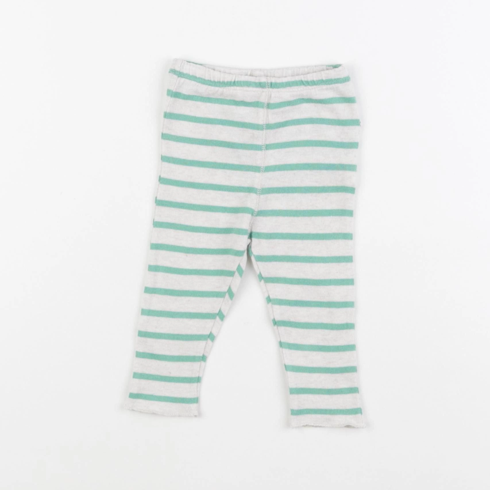 Arsène et les pipelettes - legging blanc, vert - 6 mois
