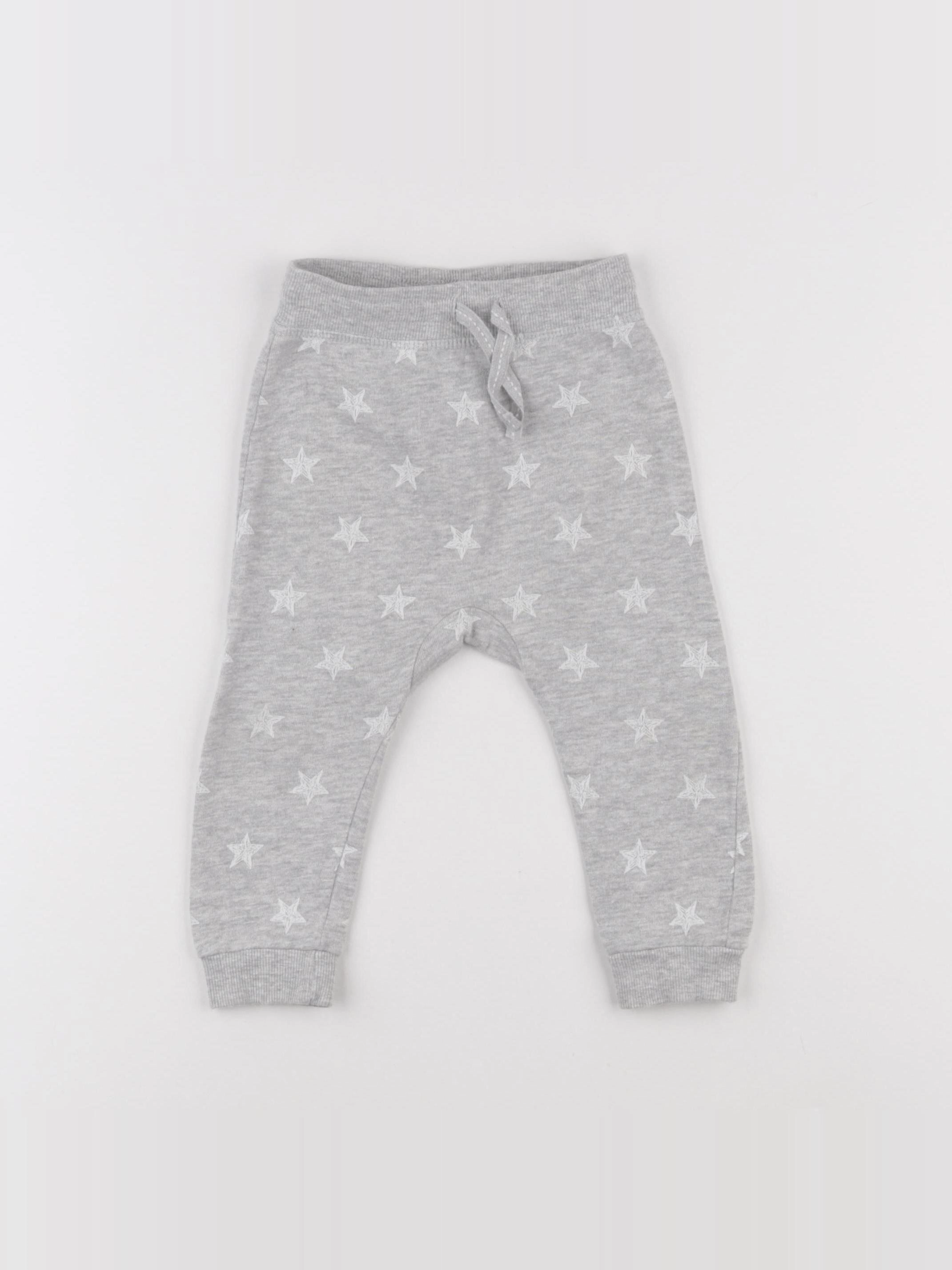 H&M - jogging gris - 9/12 mois