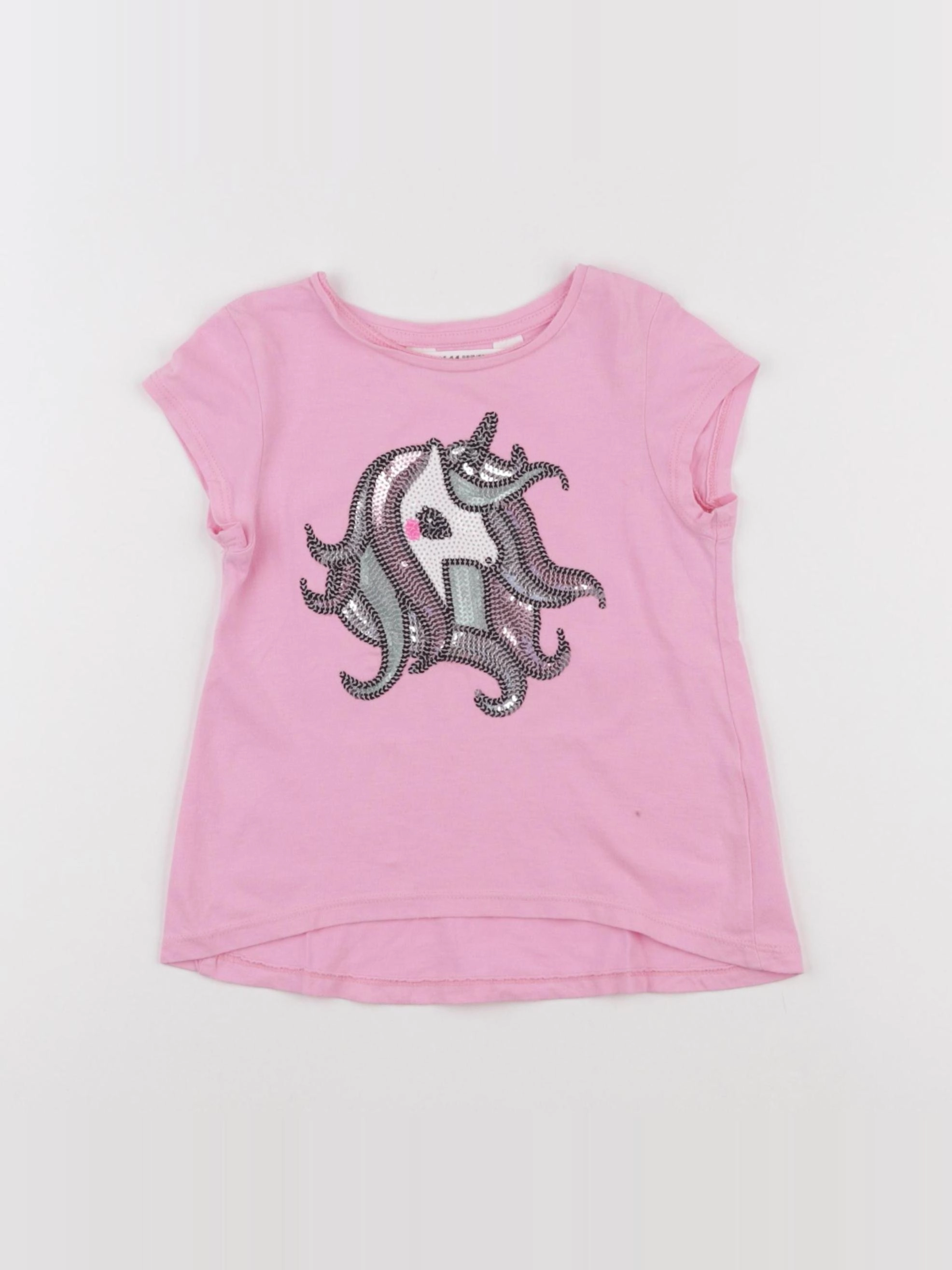H&M - tee-shirt rose - 2/3 ans
