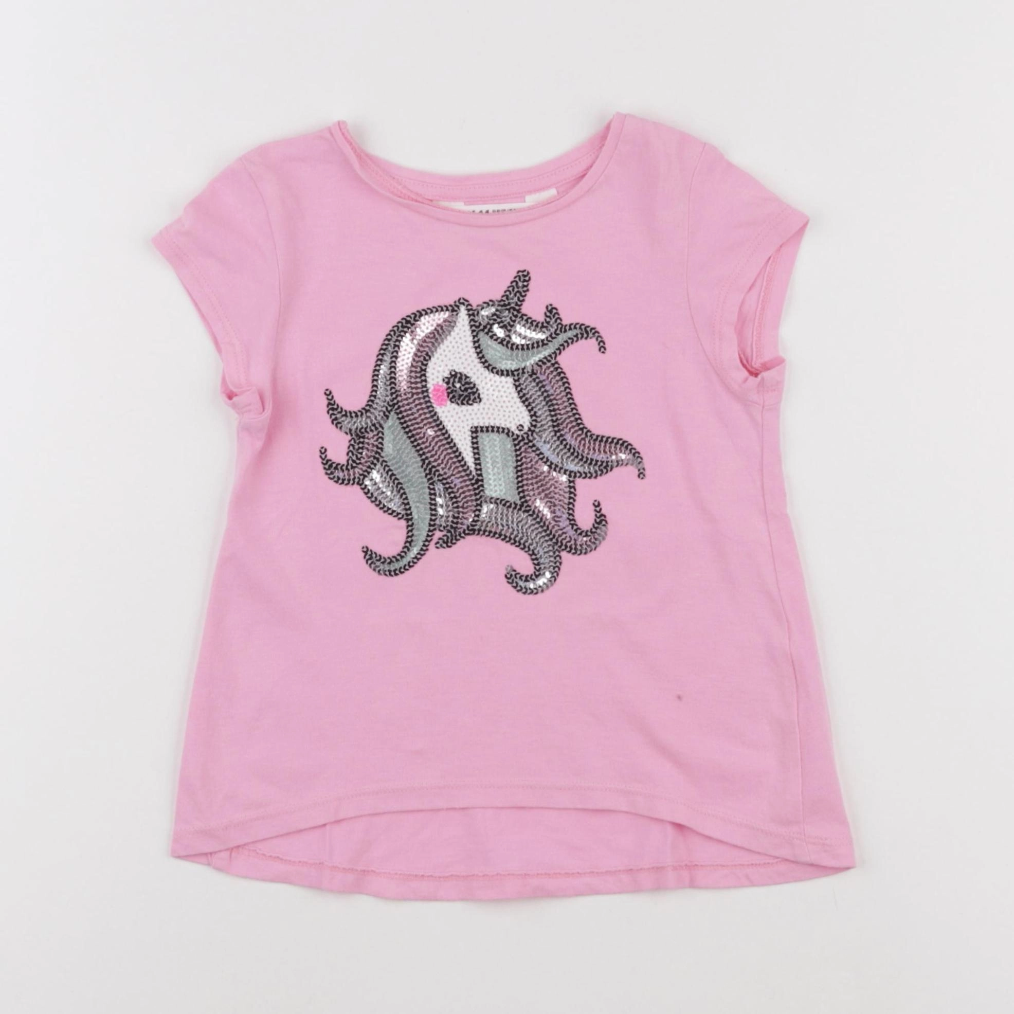 H&M - tee-shirt rose - 2/3 ans