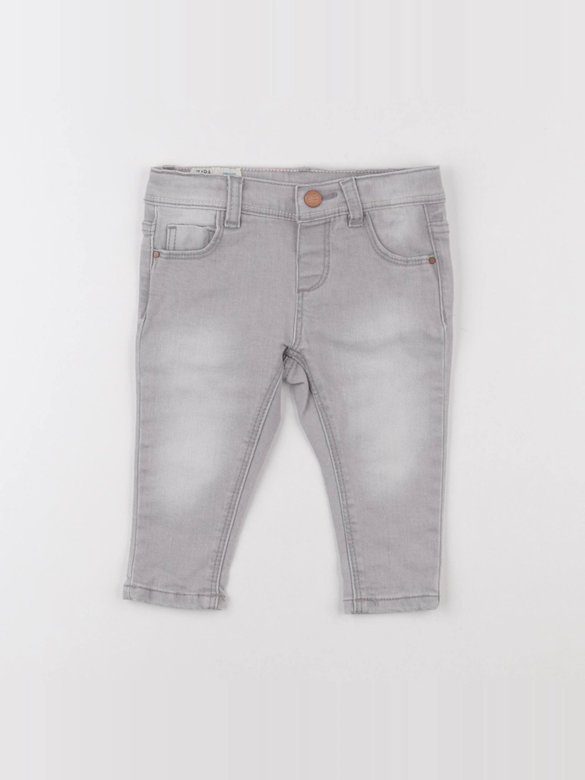 Zara - jean gris - 6/9 mois
