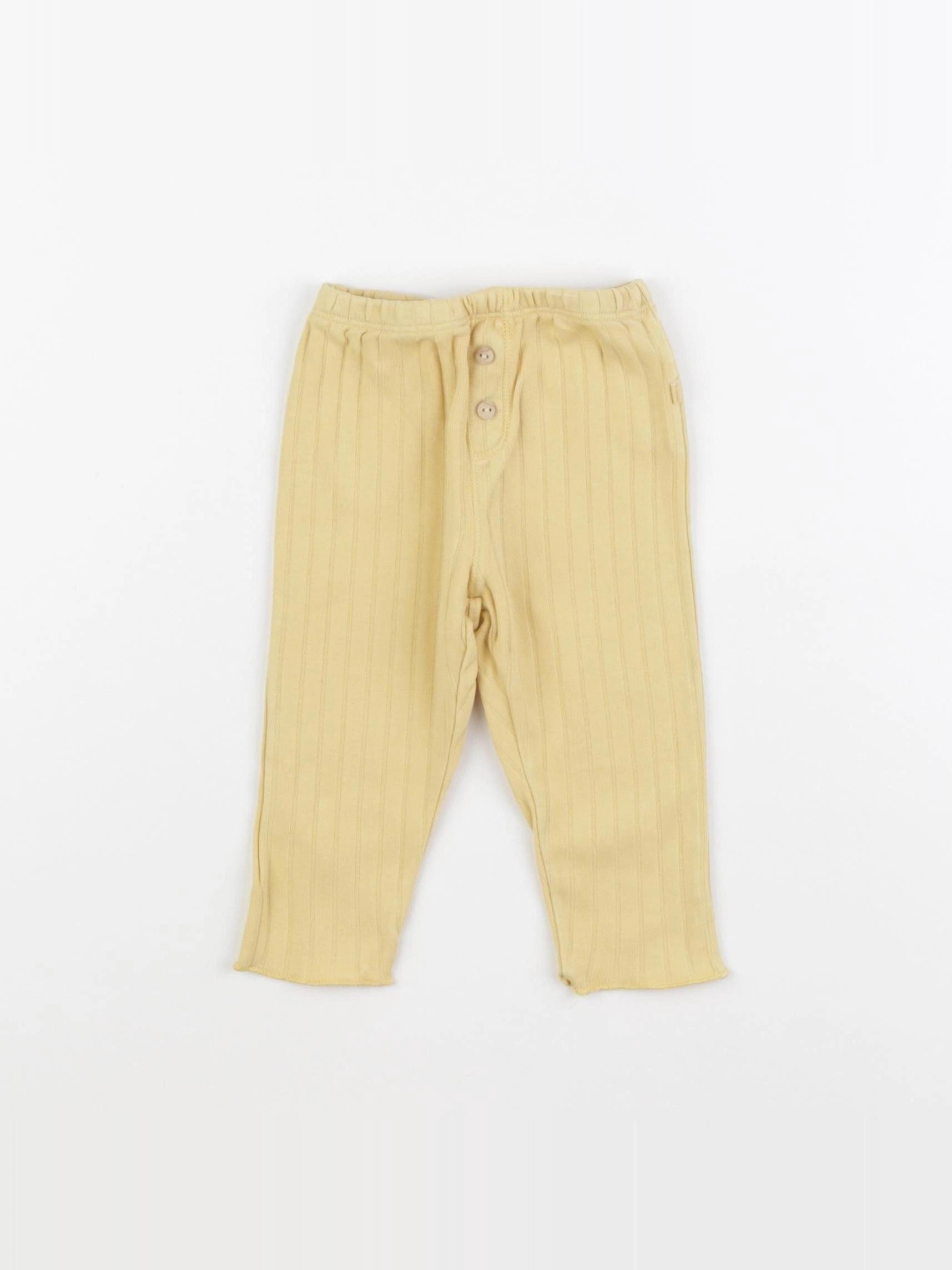 Arsène et les pipelettes - legging jaune - 6 mois