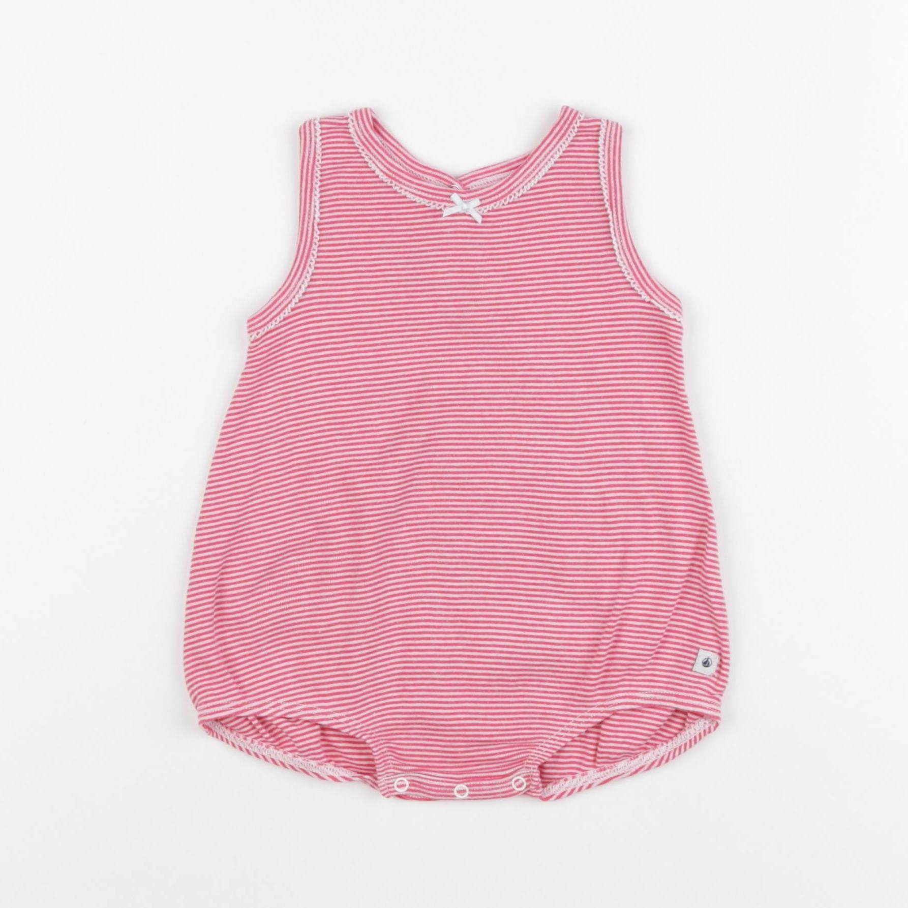 Petit Bateau - combinaison rose - 6 mois