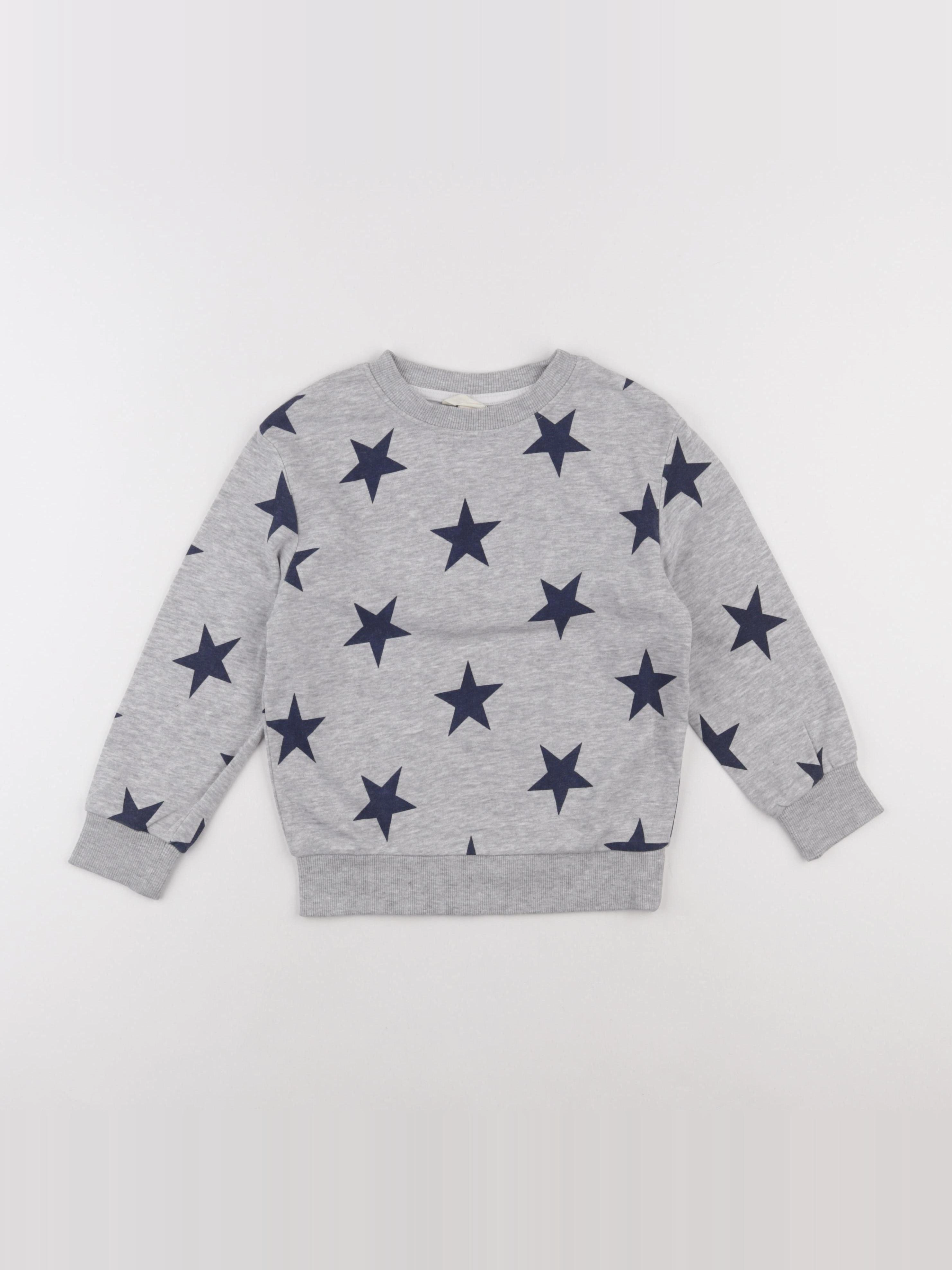 H&M - sweat gris - 4/6 ans