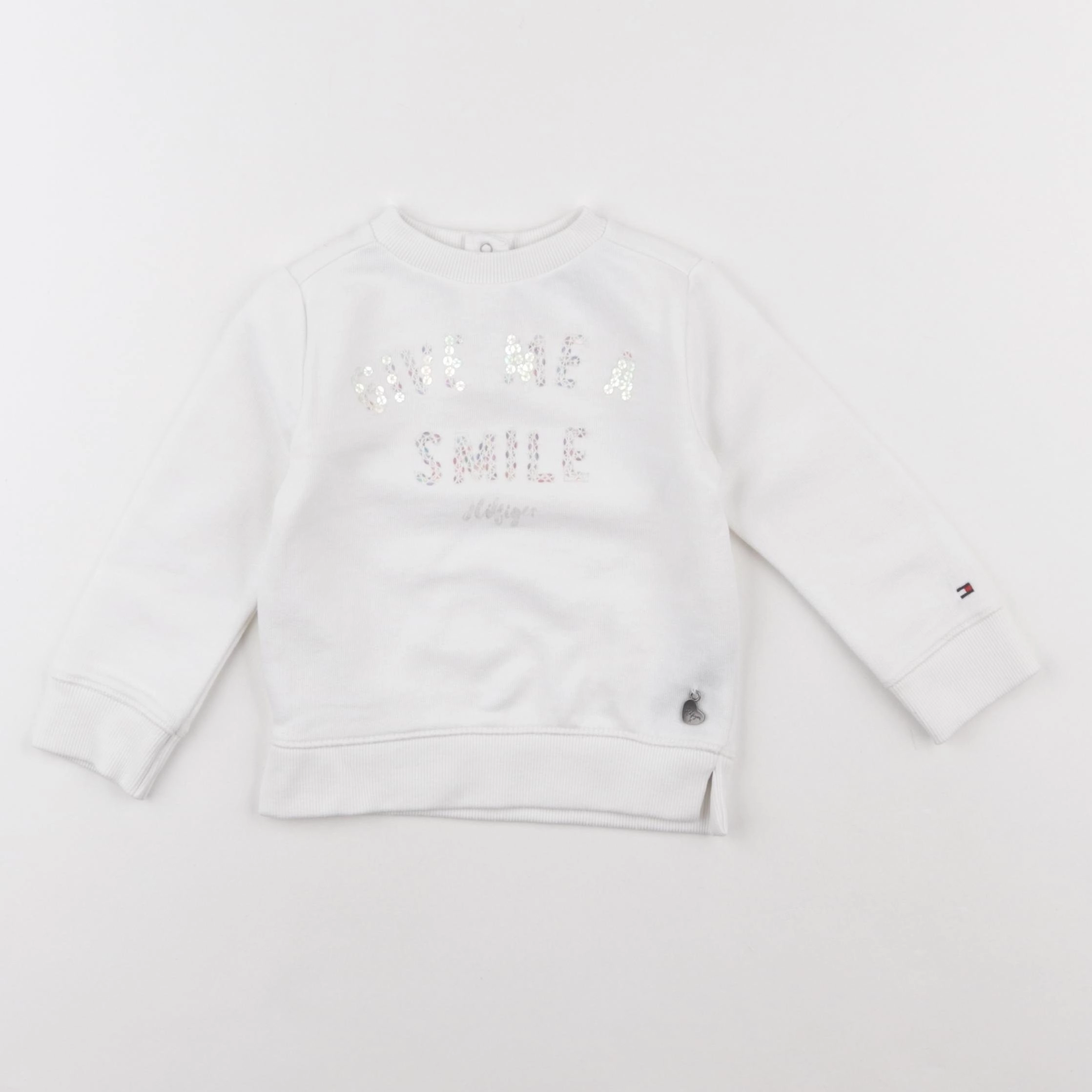 Tommy Hilfiger - sweat blanc - 2 ans