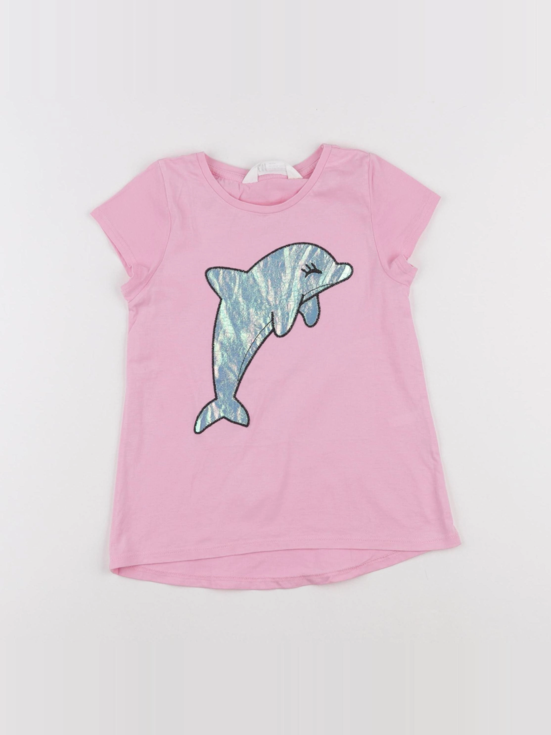 H&M - tee-shirt rose - 4/6 ans