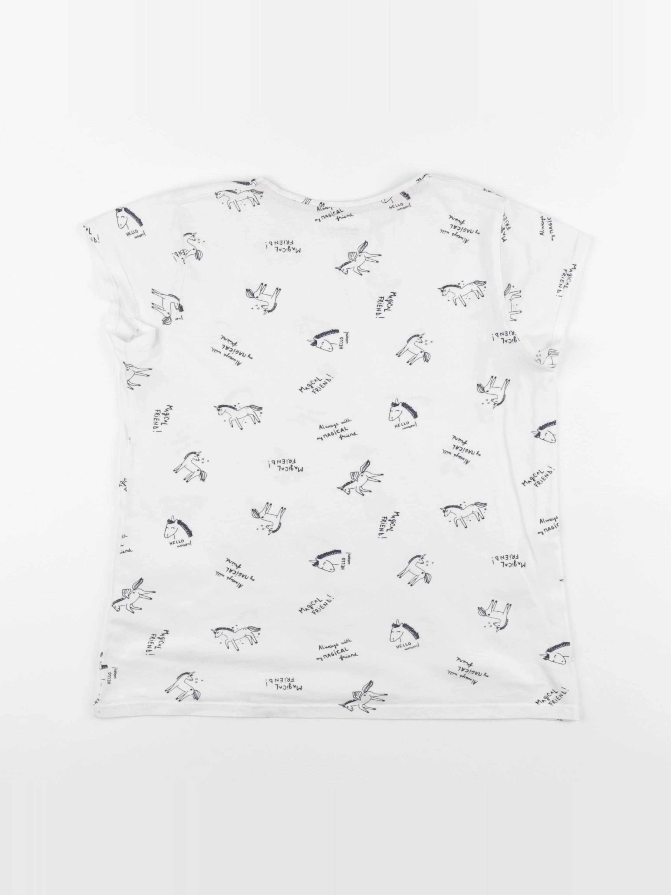 Vertbaudet - tee-shirt blanc - 12 ans