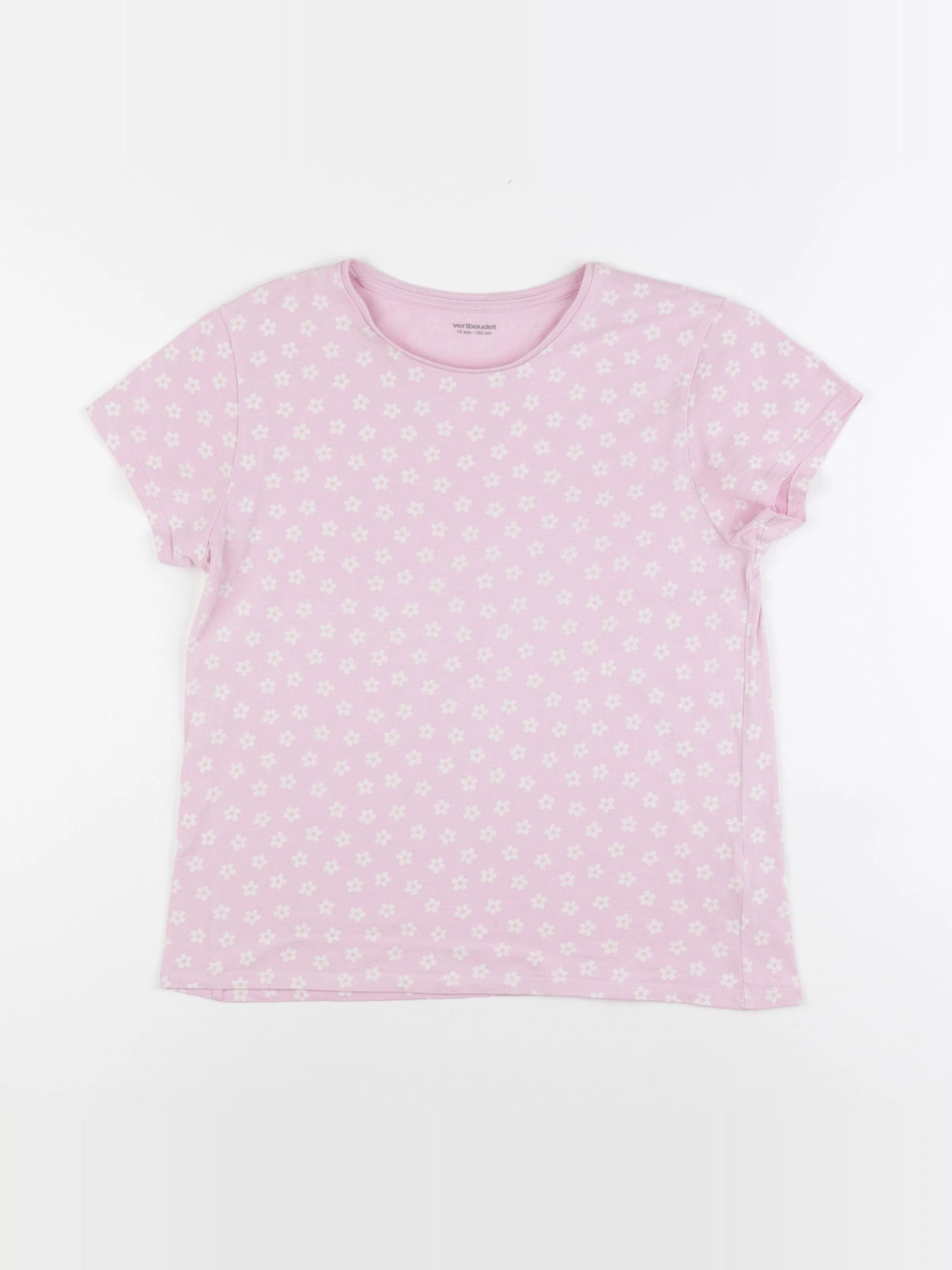 Vertbaudet - tee-shirt rose - 12 ans