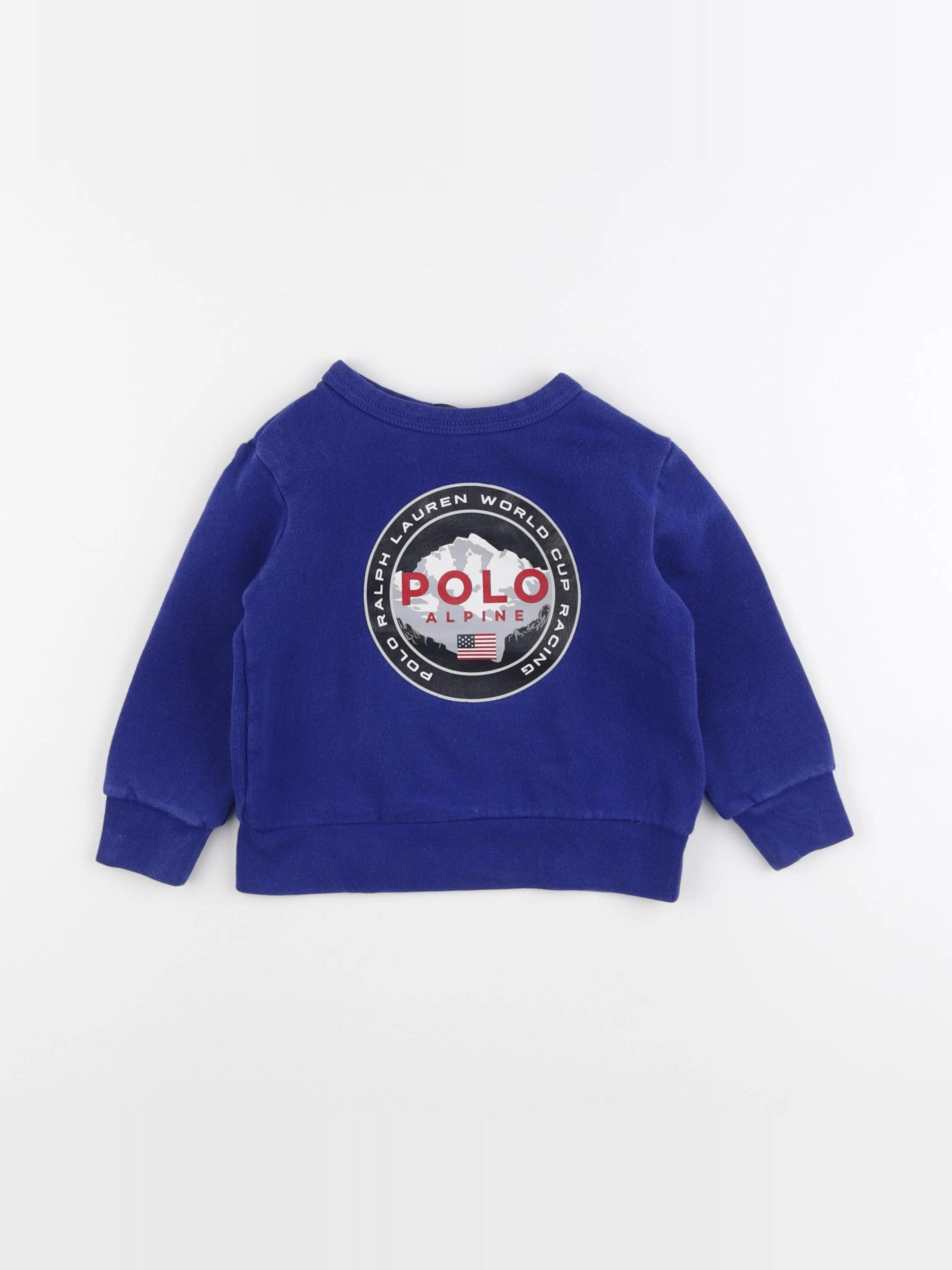 Ralph Lauren - sweat bleu - 3 ans