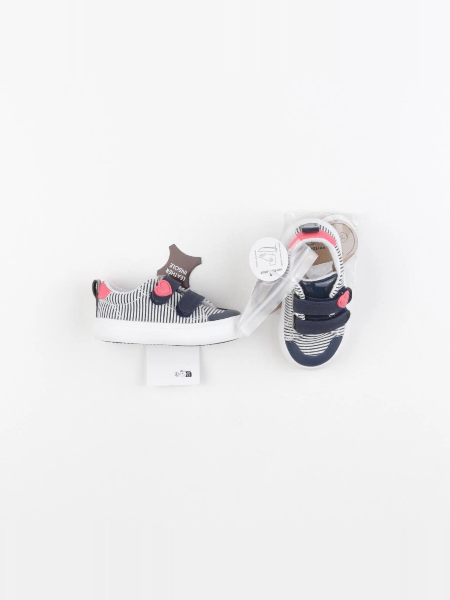 Vertbaudet - baskets blanc, bleu - pointure 20
