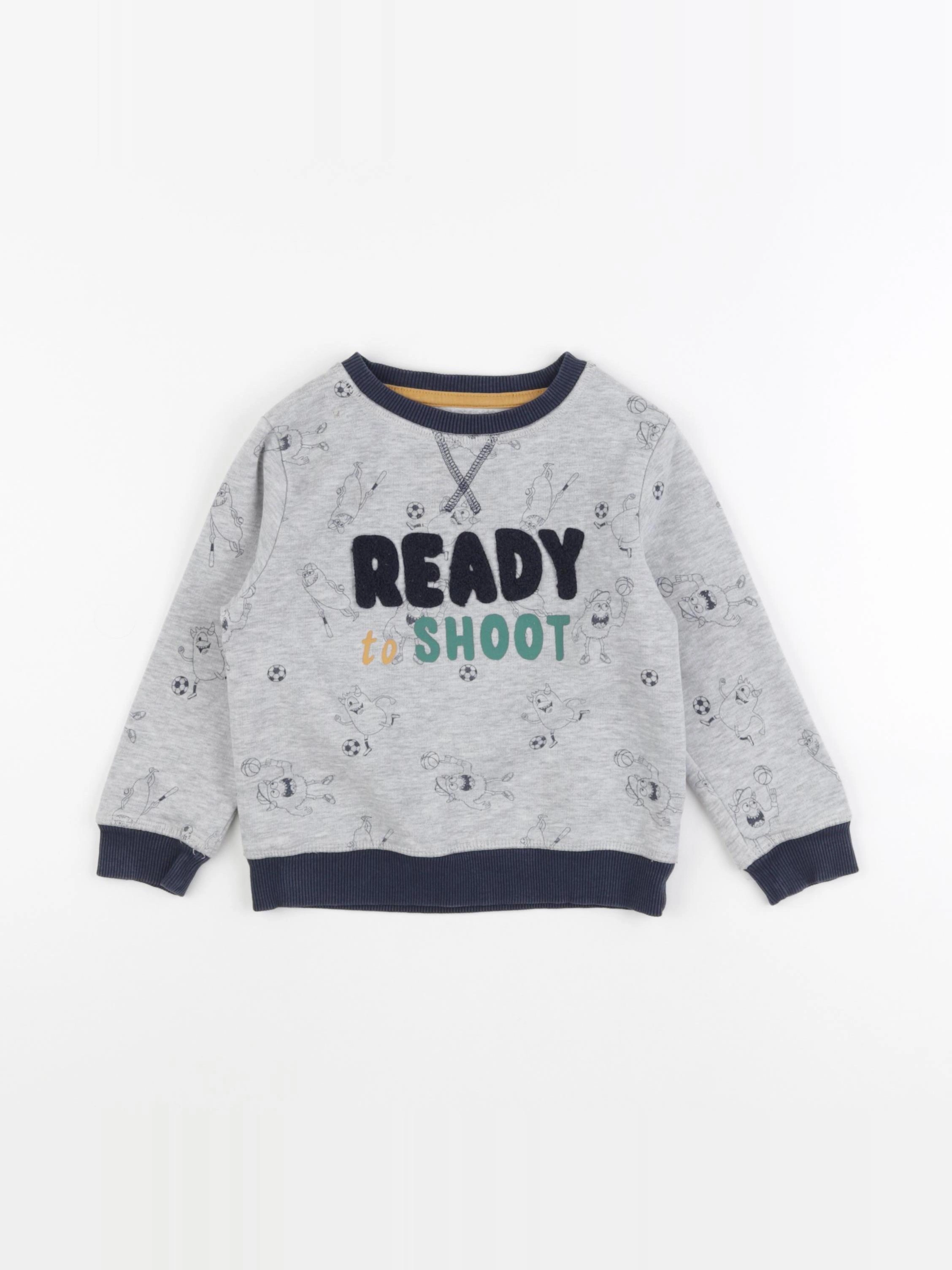 Vertbaudet - sweat gris - 3 ans