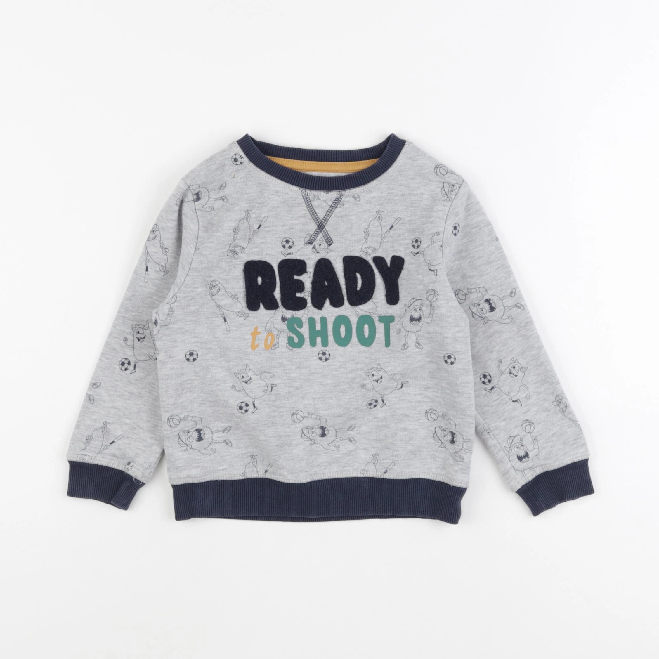 Vertbaudet - sweat gris - 3 ans