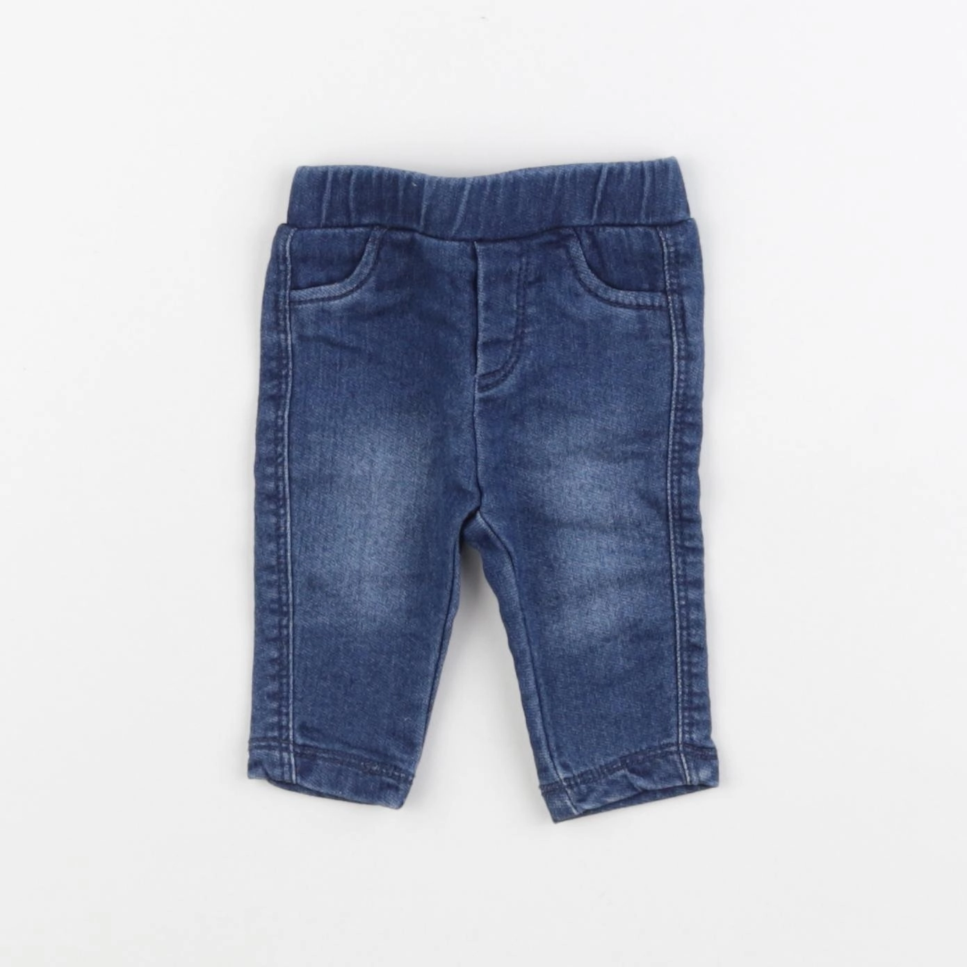 Vertbaudet - jegging bleu - 1 mois