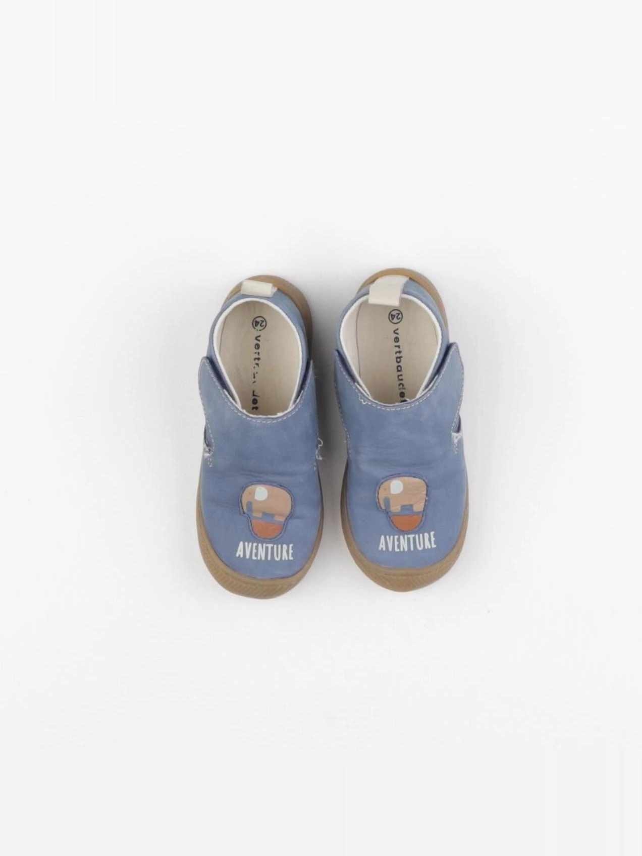 Vertbaudet - chaussons bleu - pointure 24