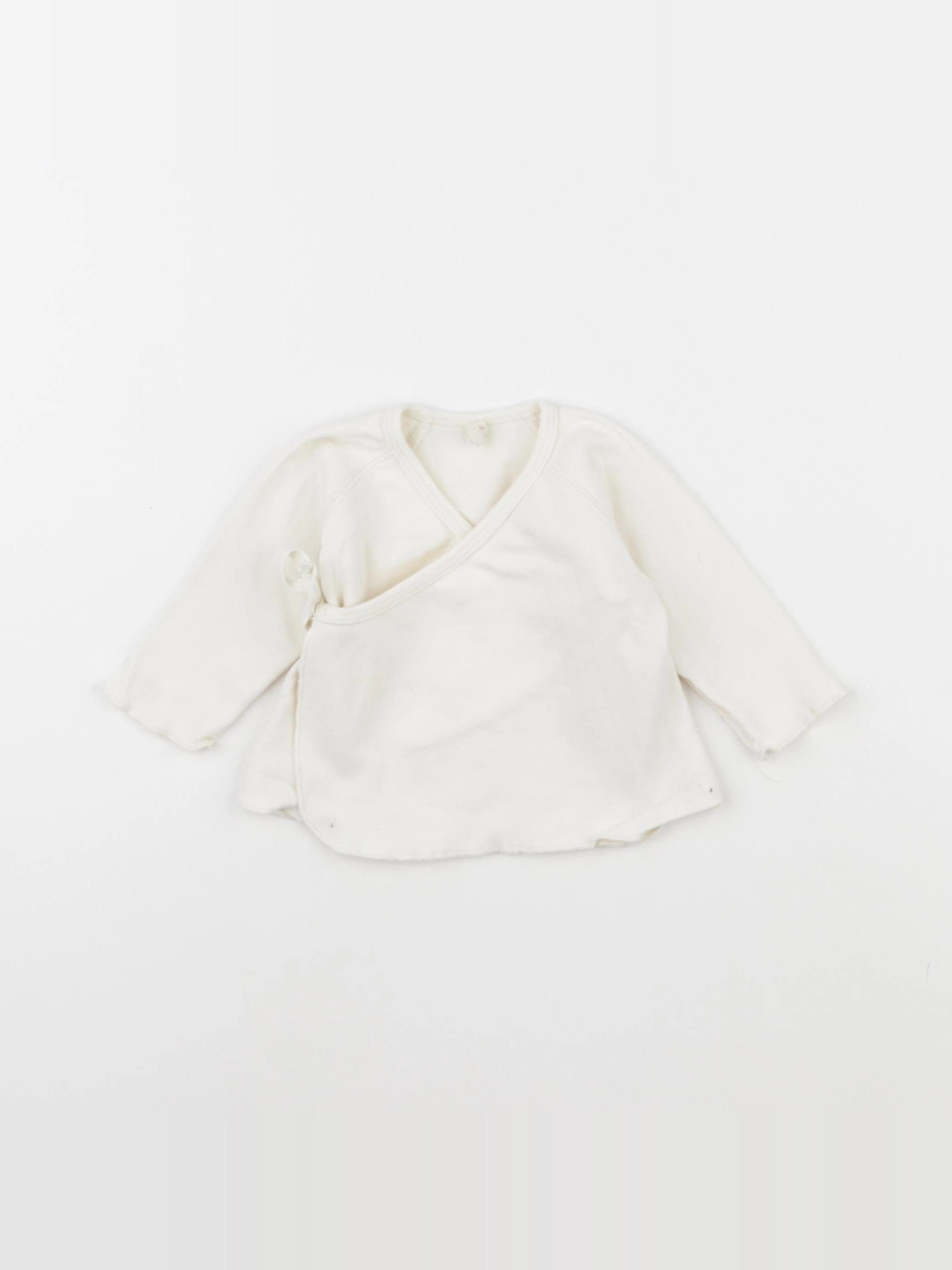 Quincy Mae - tee-shirt beige - 3/6 mois