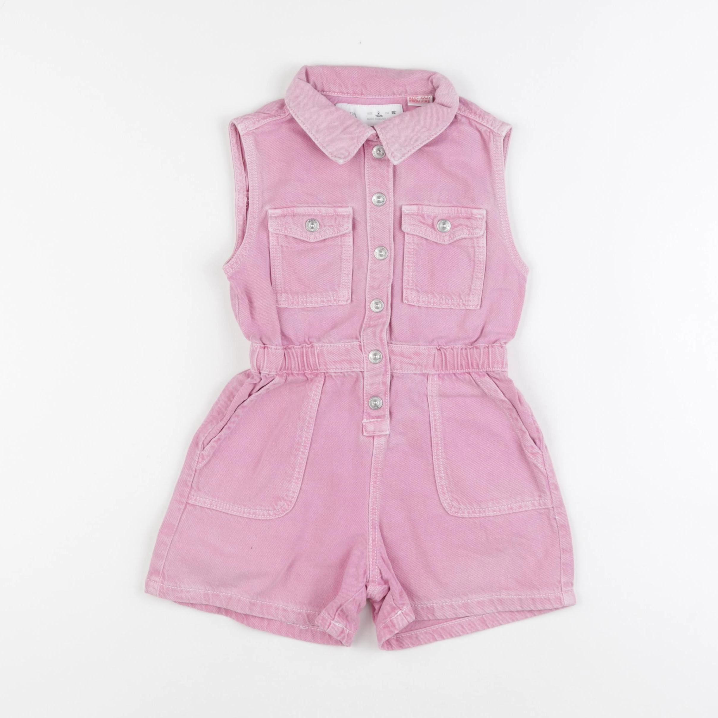 Zara - combinaison rose - 2 ans