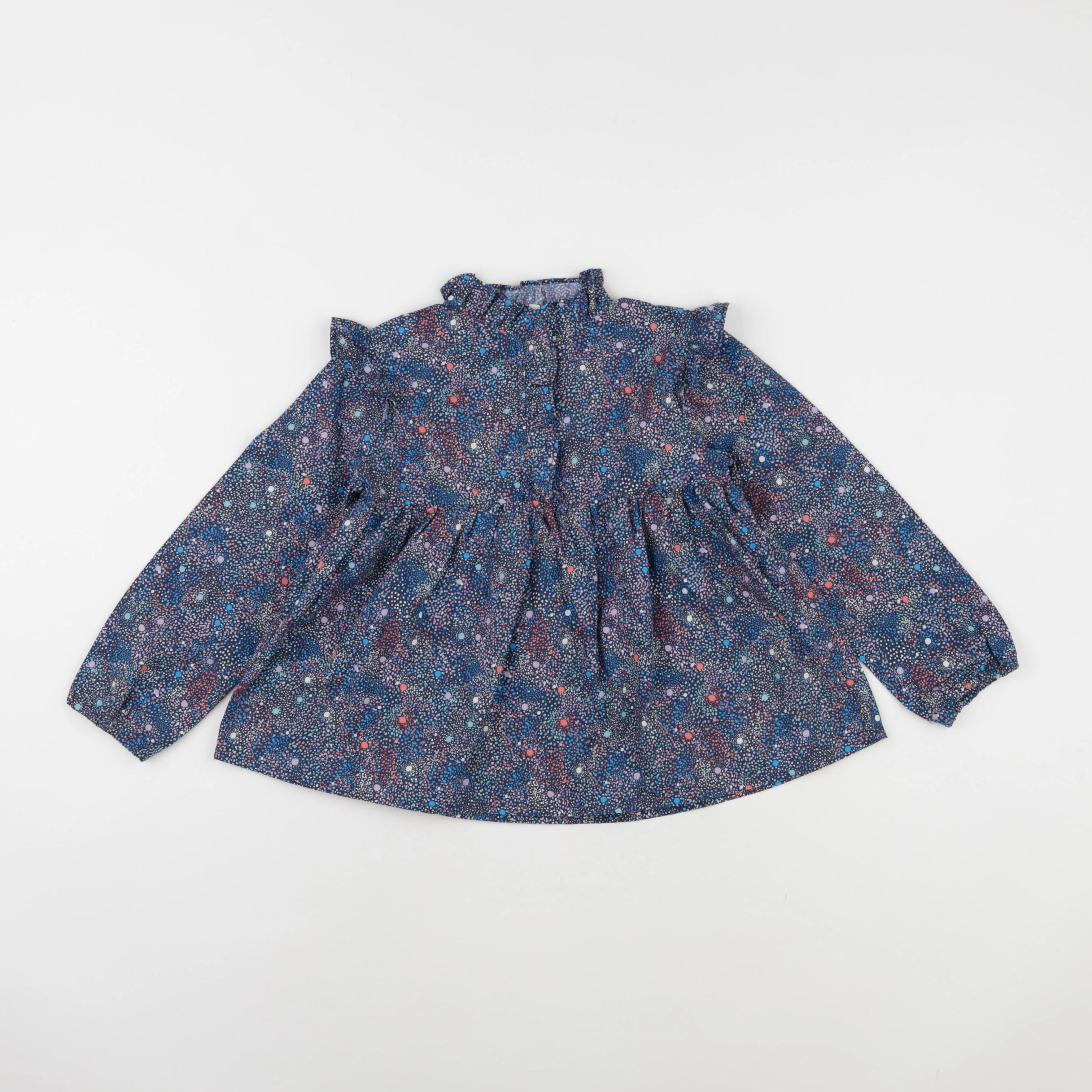 Bonton - blouse bleu - 6 ans