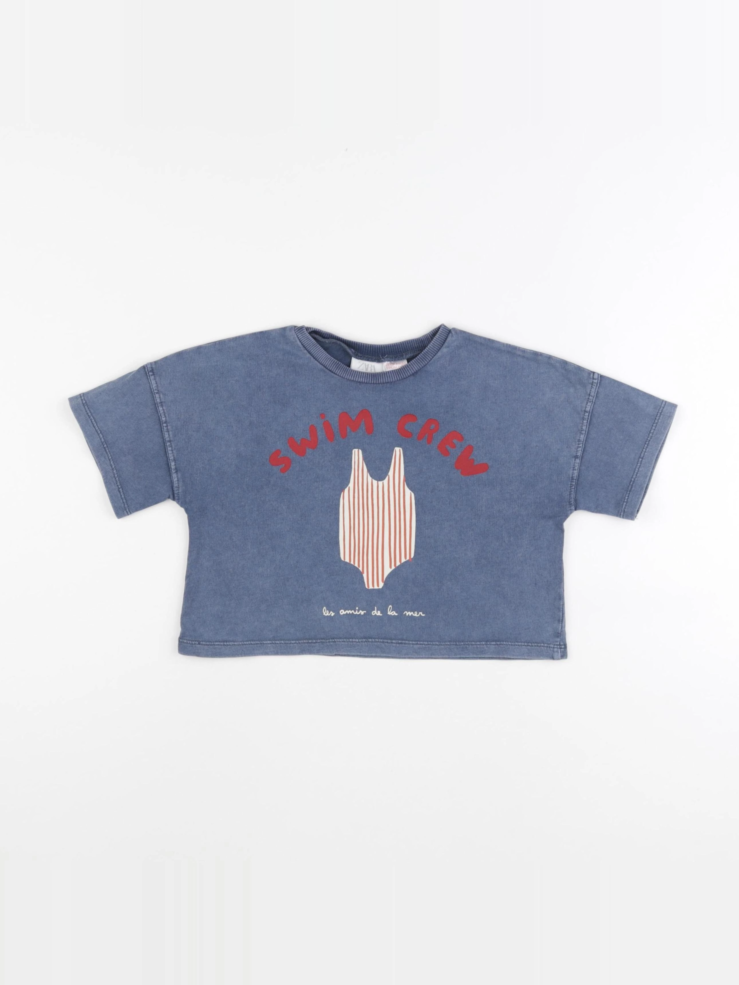 Zara - tee-shirt gris - 2 ans