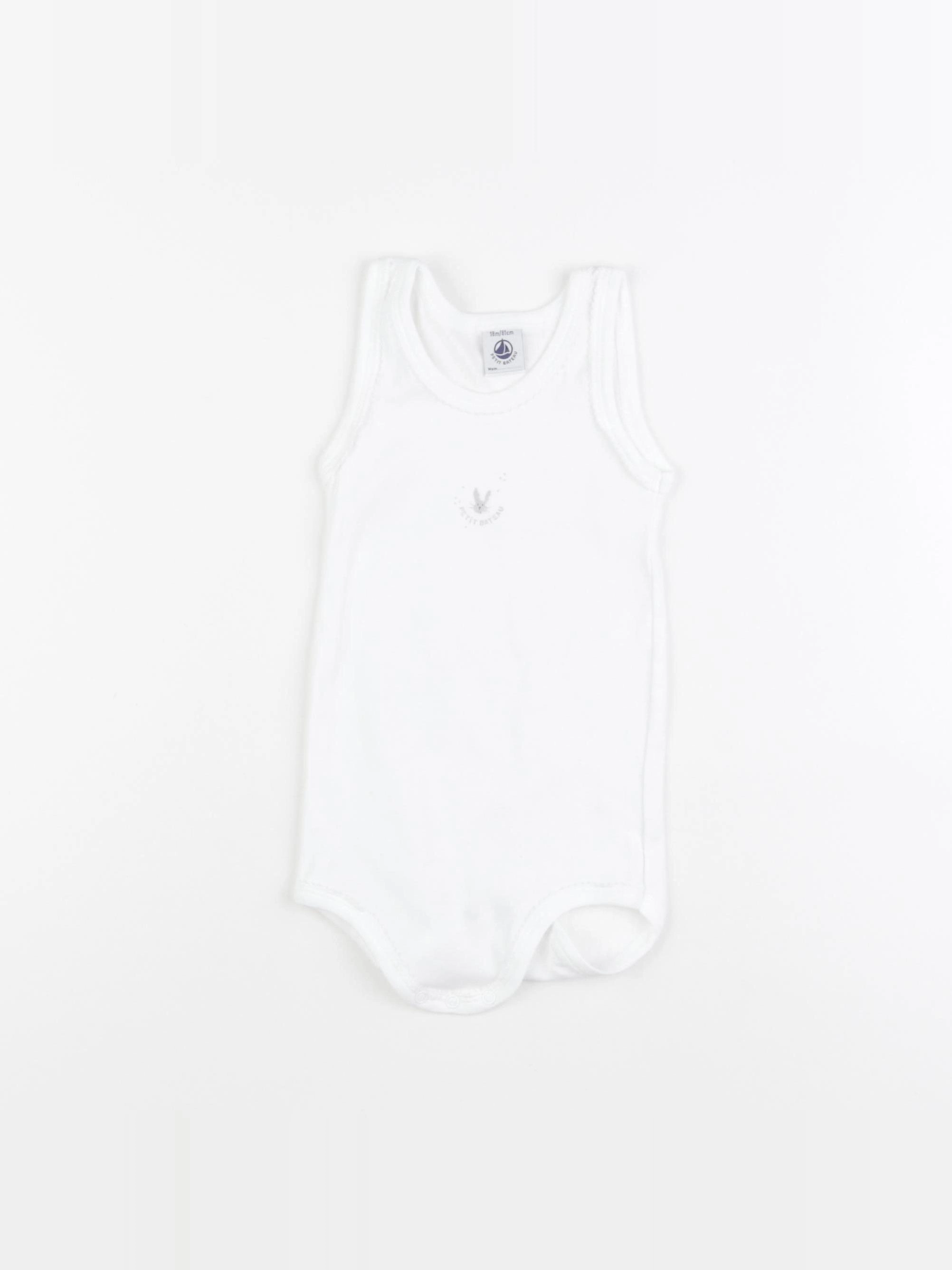 Petit Bateau - body blanc - 18 mois