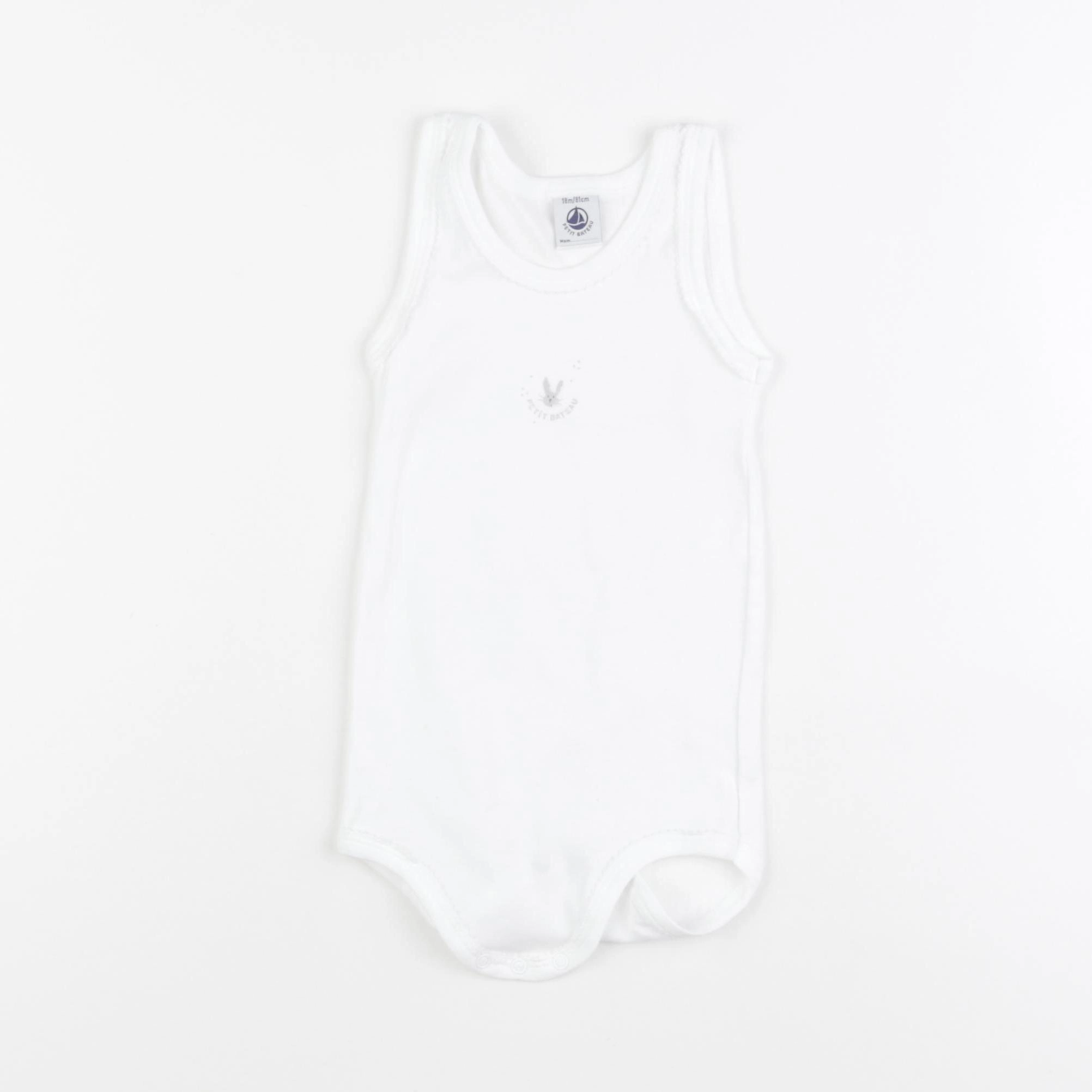 Petit Bateau - body blanc - 18 mois