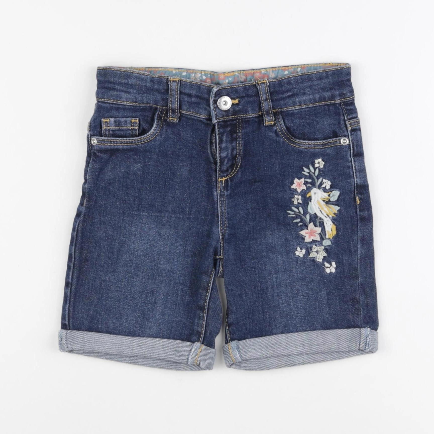 Vertbaudet - short bleu - 7 ans