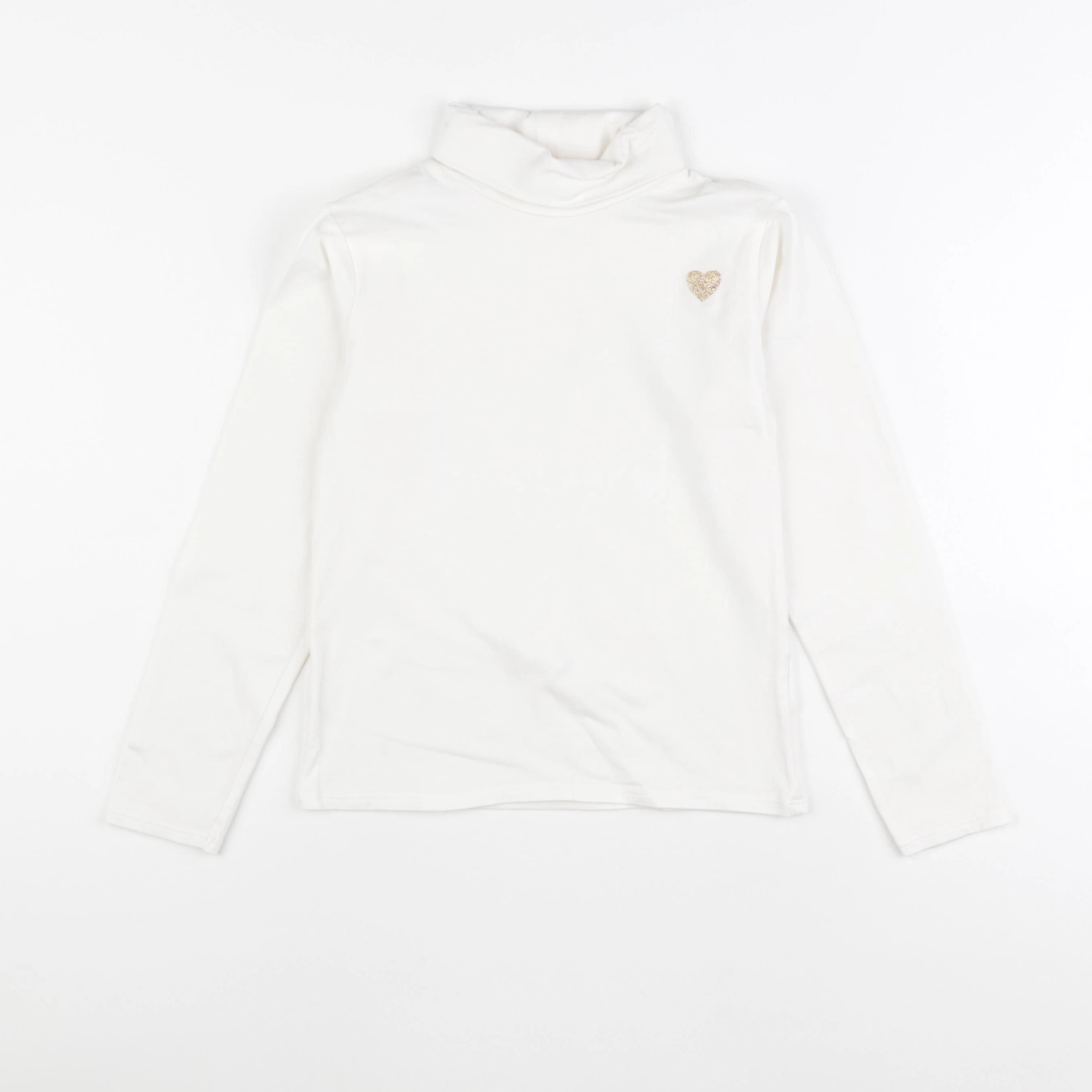 Vertbaudet - sous-pull blanc - 8 ans