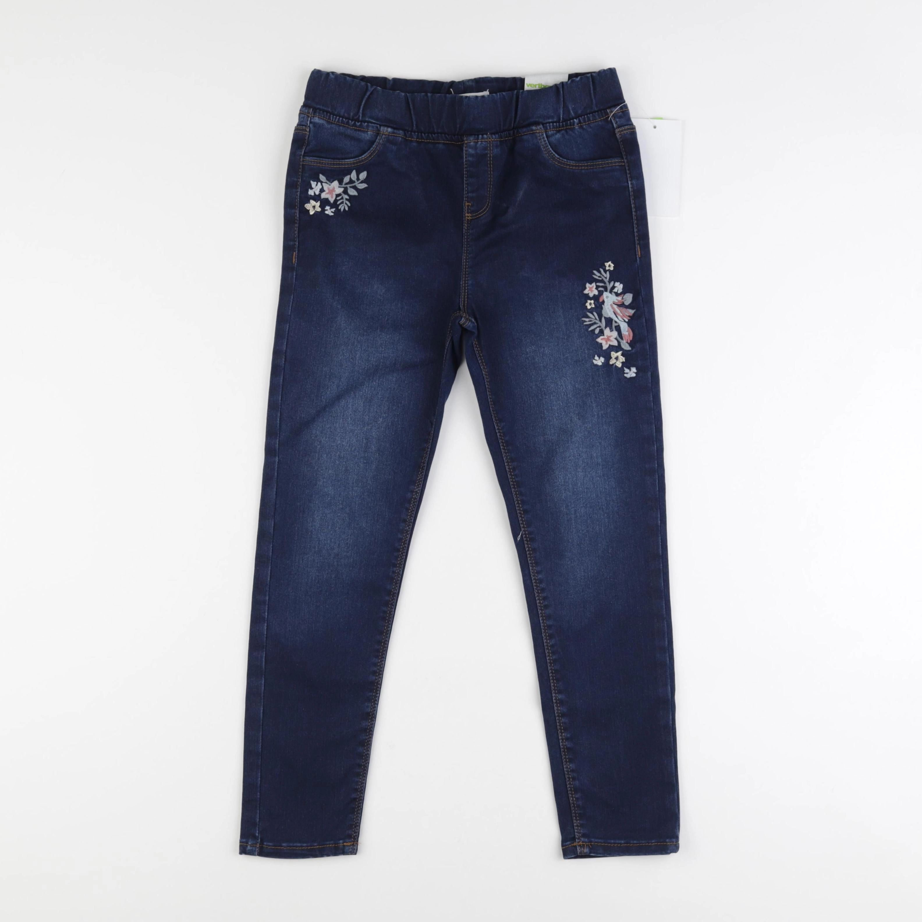 Vertbaudet - jegging bleu - 8 ans