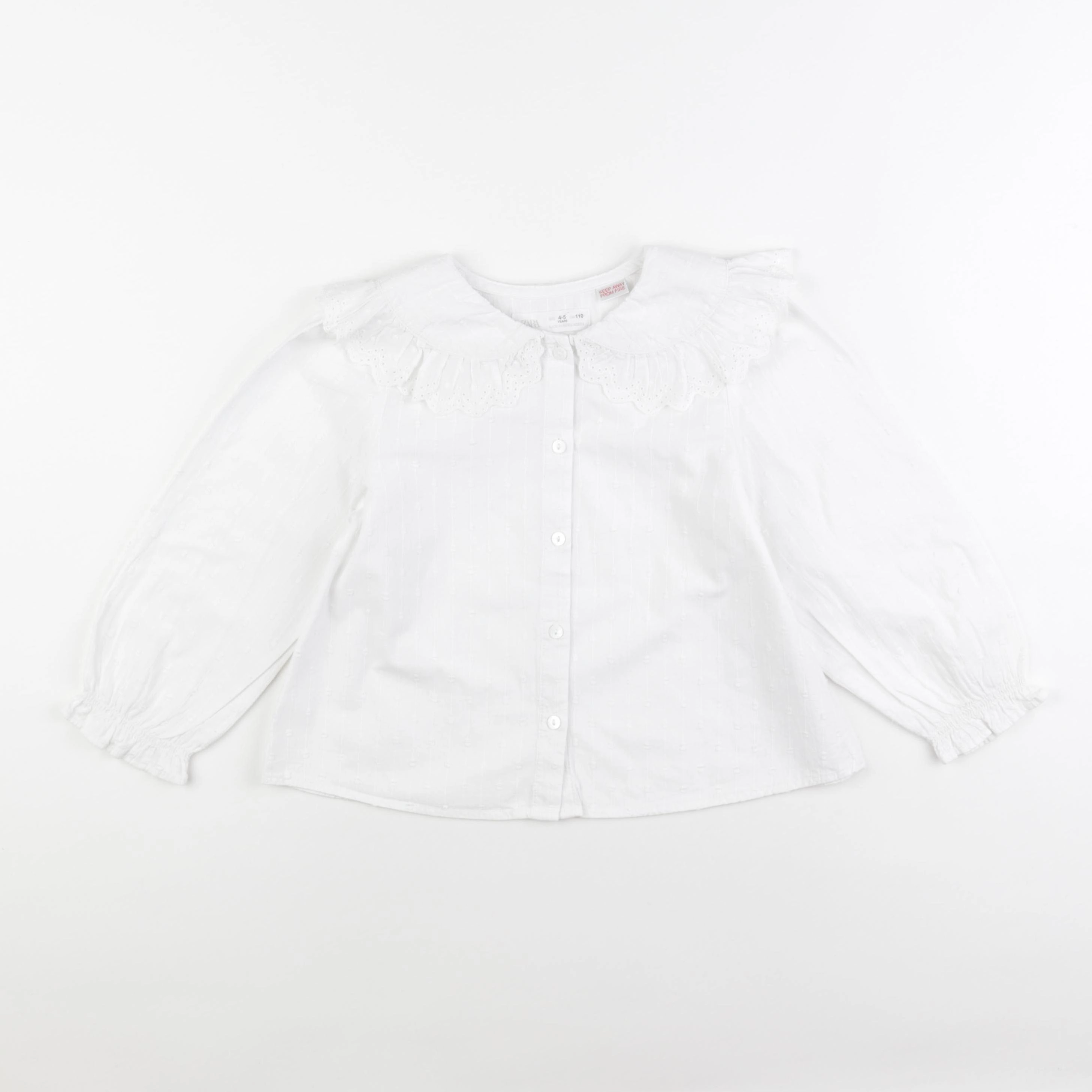 Zara - blouse blanc - 4/5 ans
