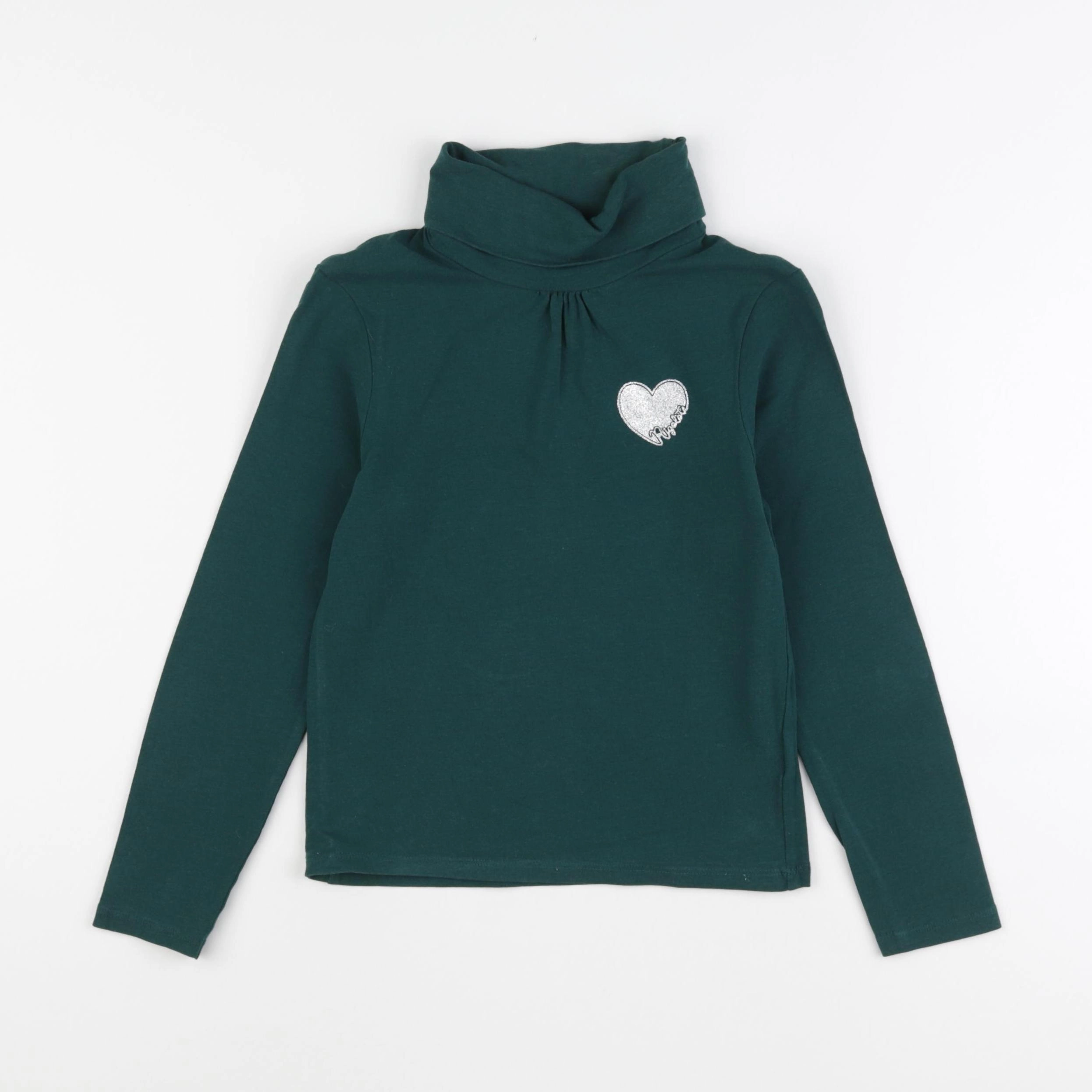 Vertbaudet - sous-pull vert - 8 ans