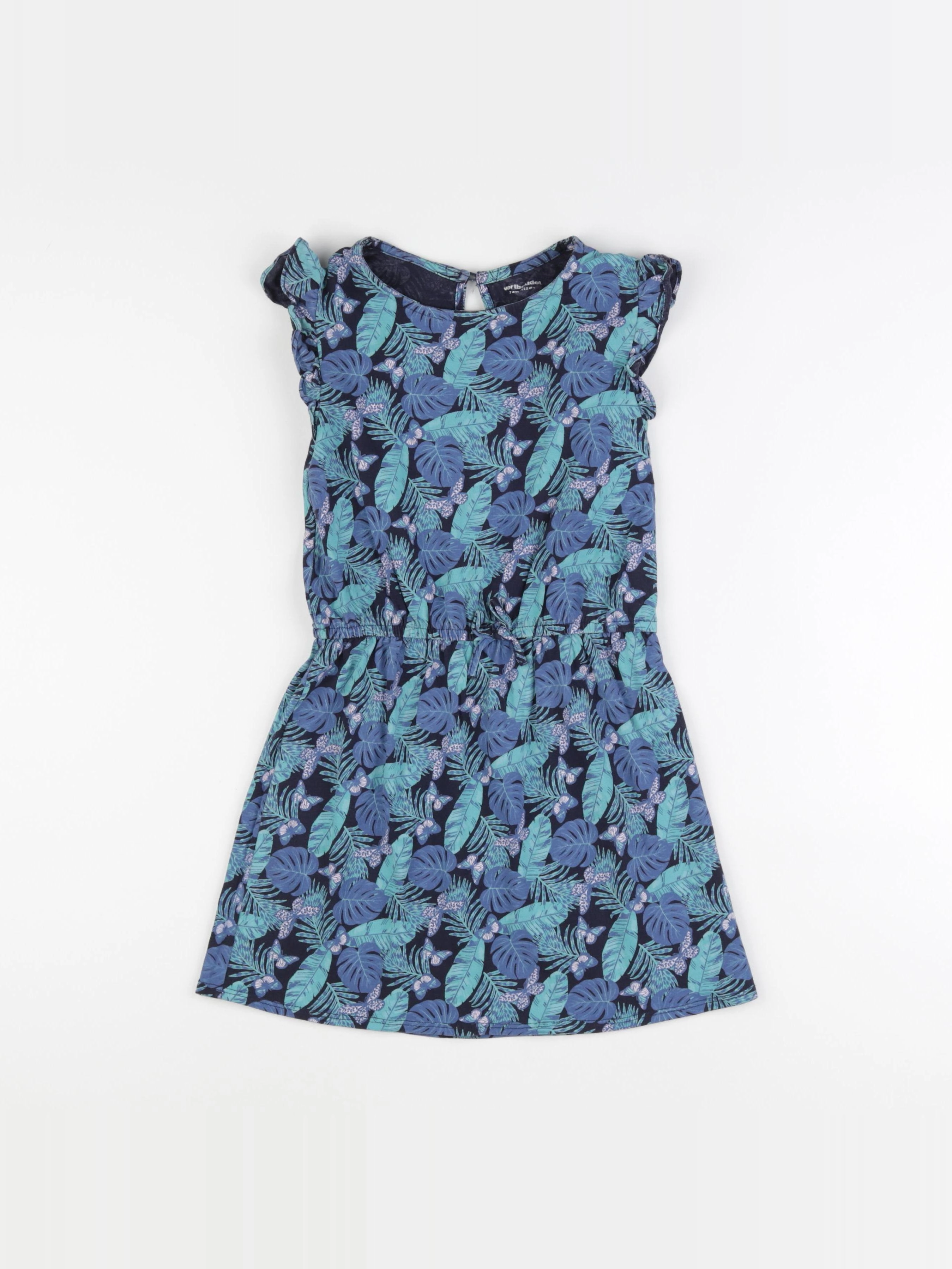 Vertbaudet - robe bleu - 7 ans
