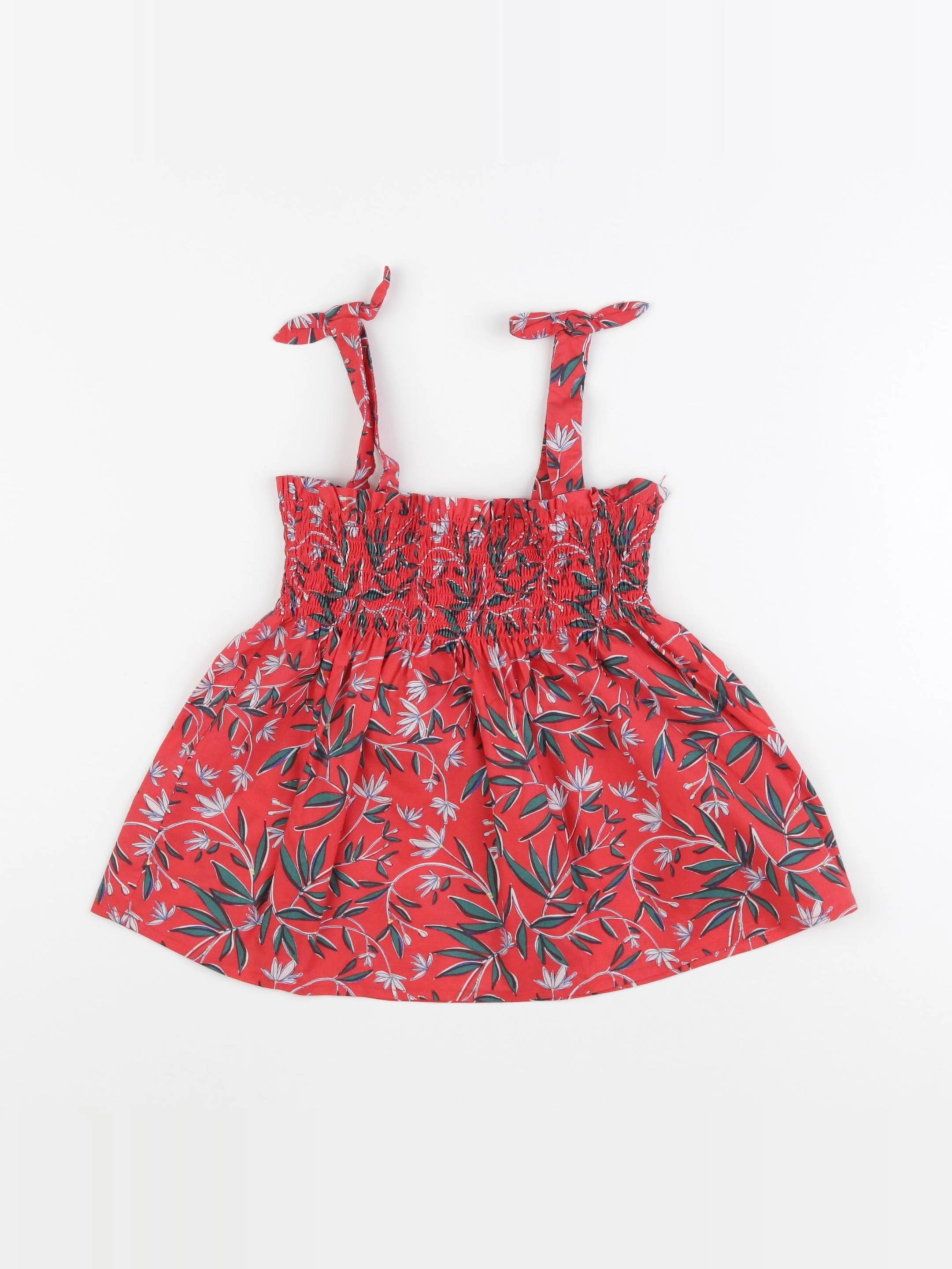 Vertbaudet - blouse rouge - 7 ans