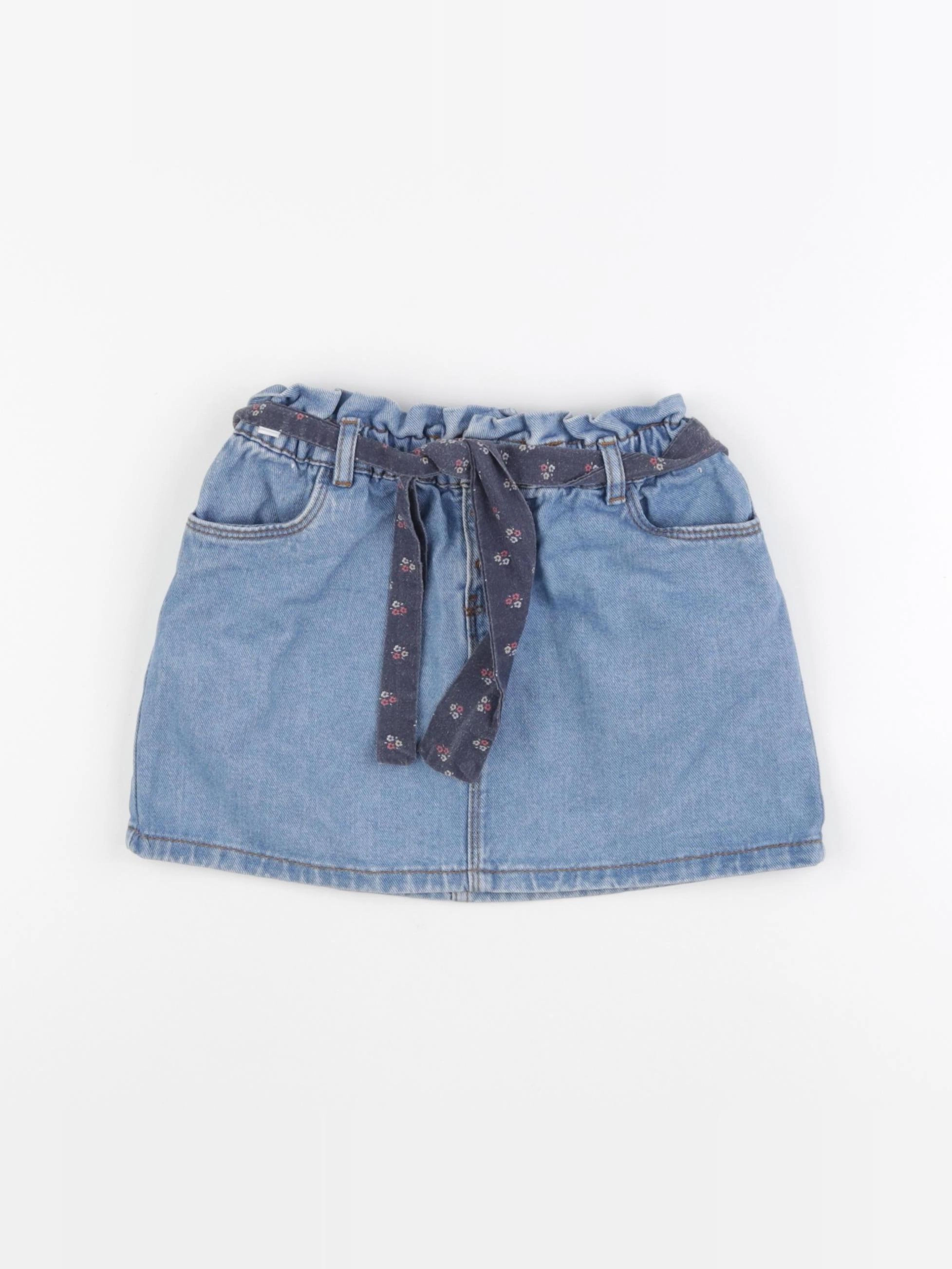 Vertbaudet - jupe bleu - 7 ans