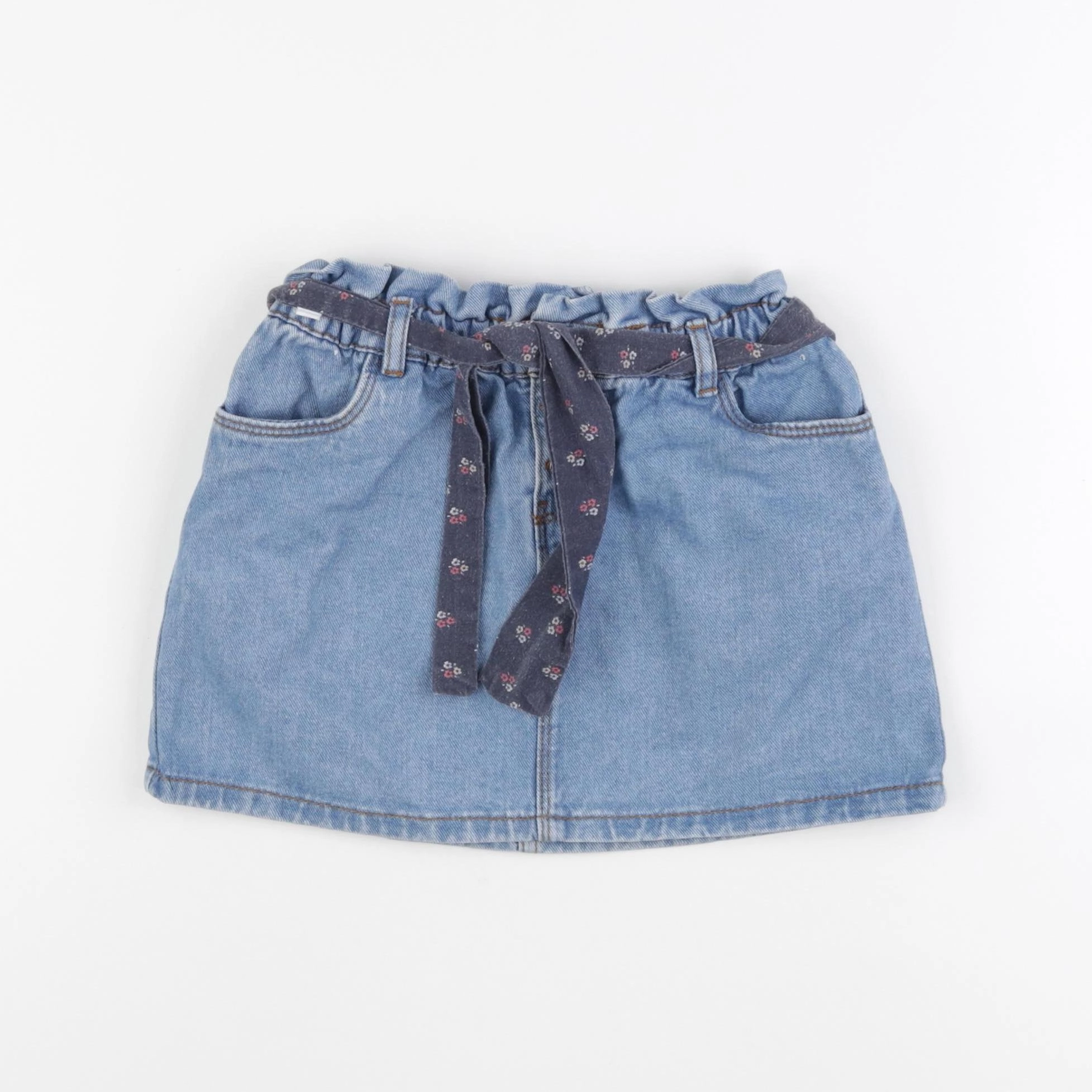 Vertbaudet - jupe bleu - 7 ans