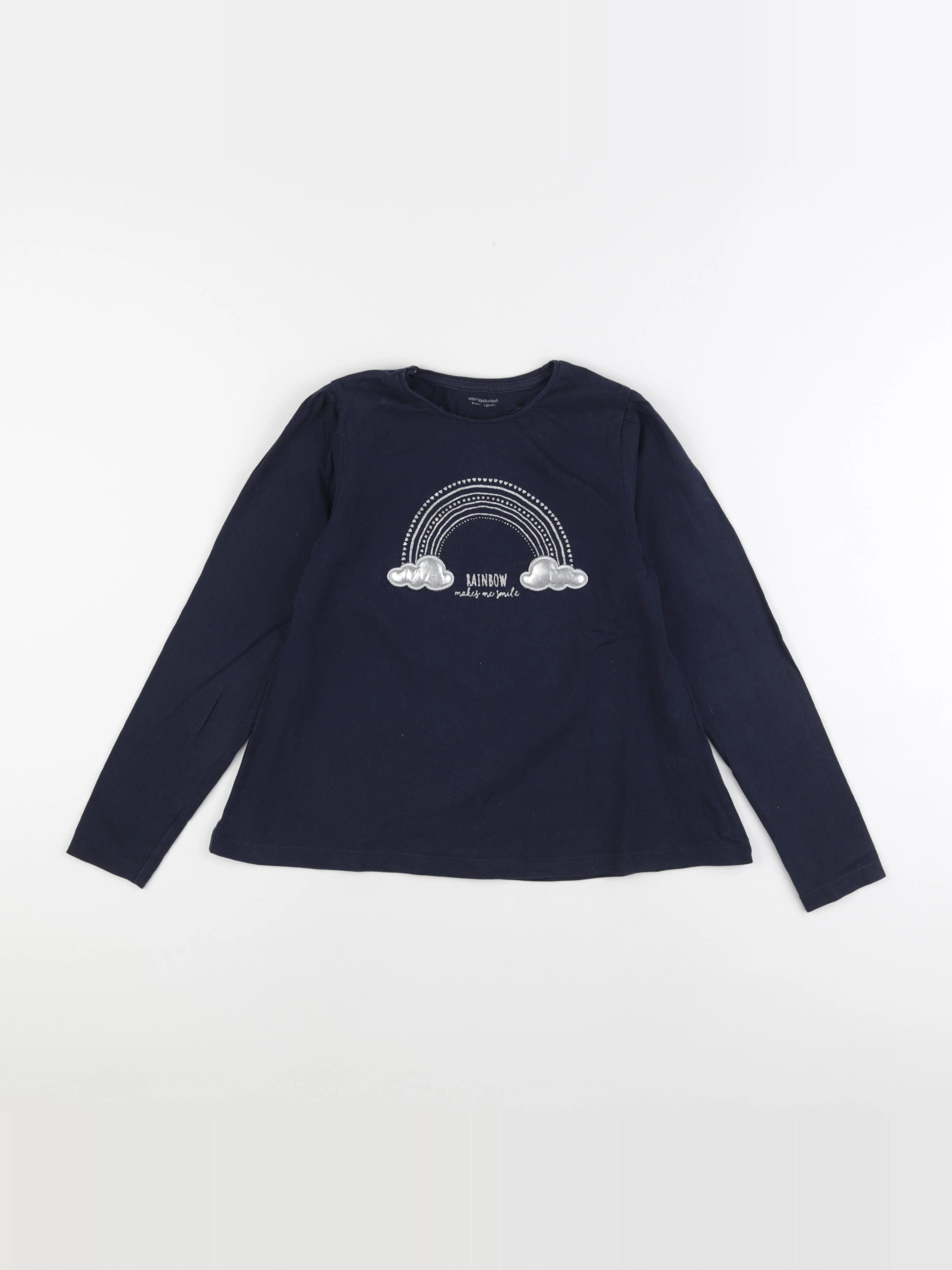 Vertbaudet - tee-shirt bleu - 8 ans